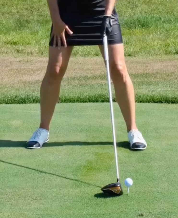 ball at front of stance