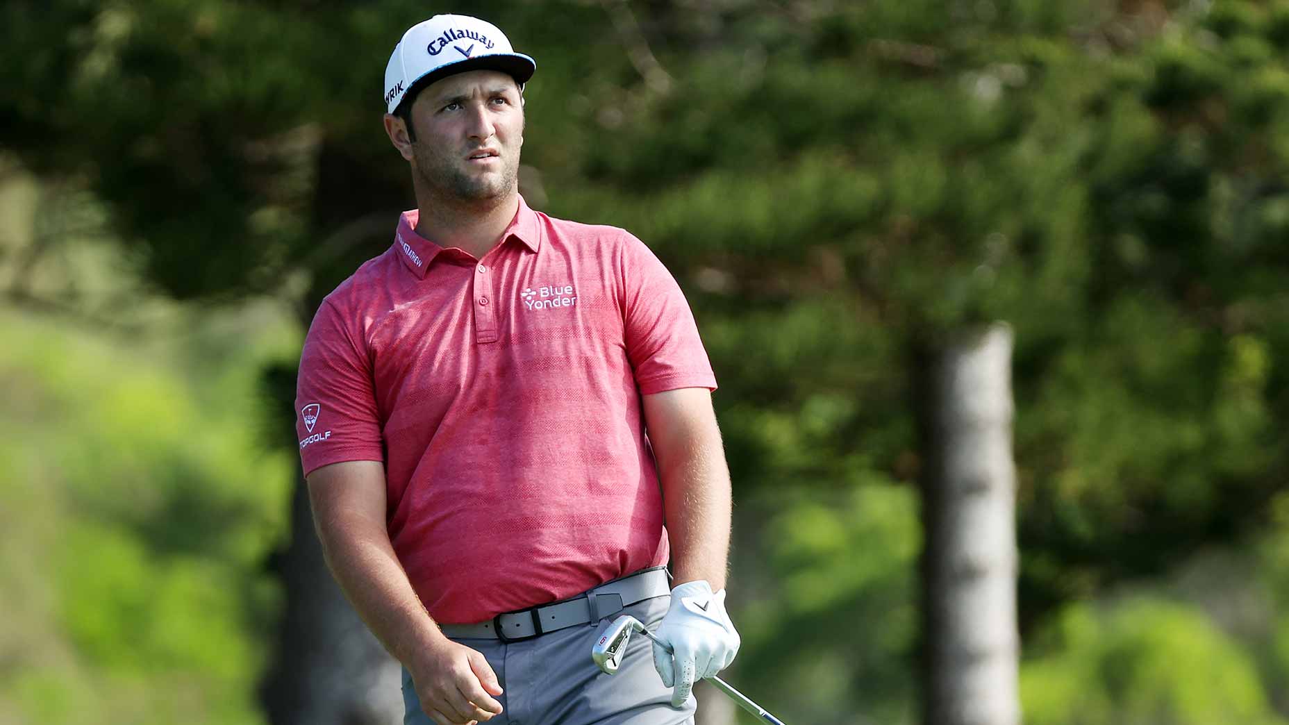 jon rahm stares at shot