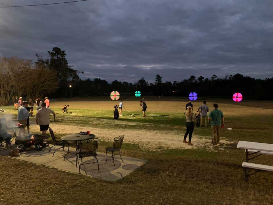 night golf at ironclad range