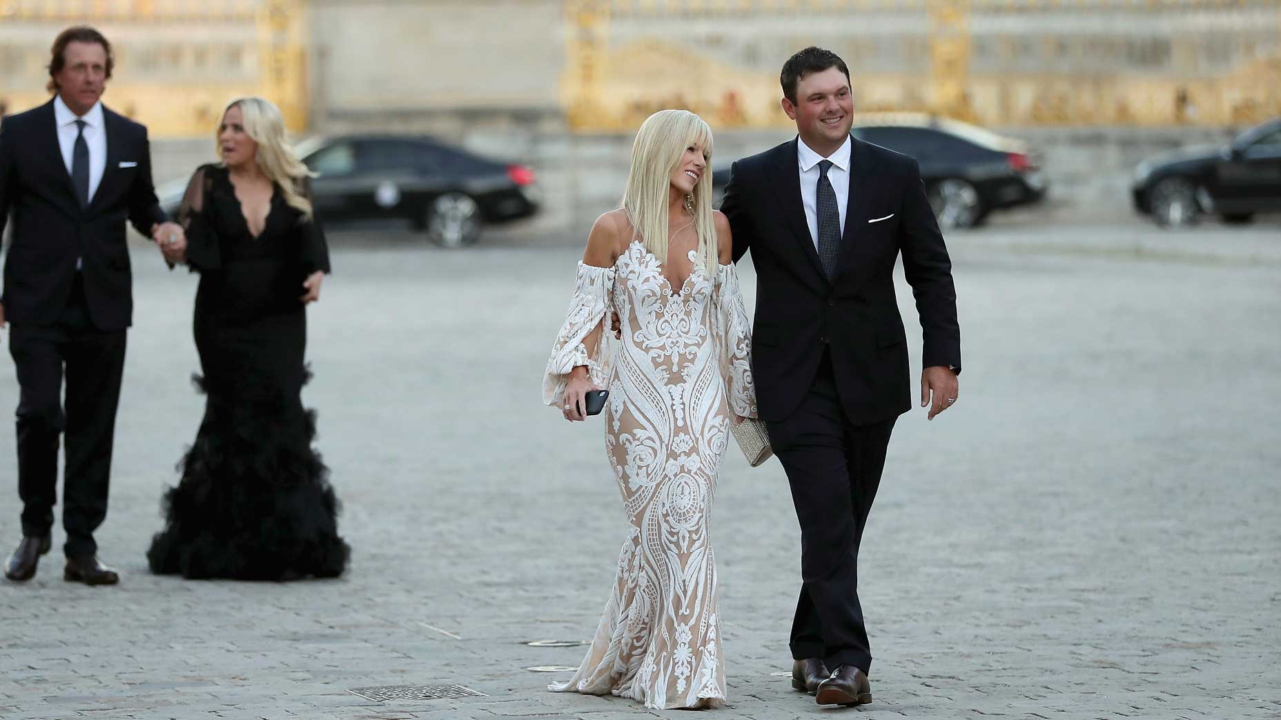 Patrick Reed and his wife Justine at the 2018 Ryder Cup Gala.