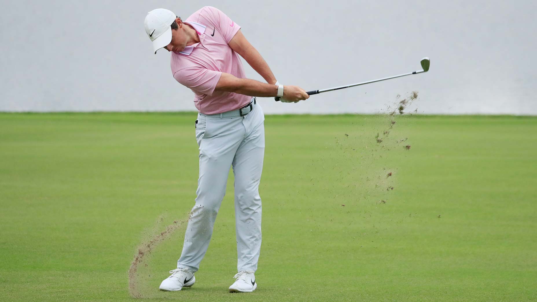 rory mcilroy hits ball