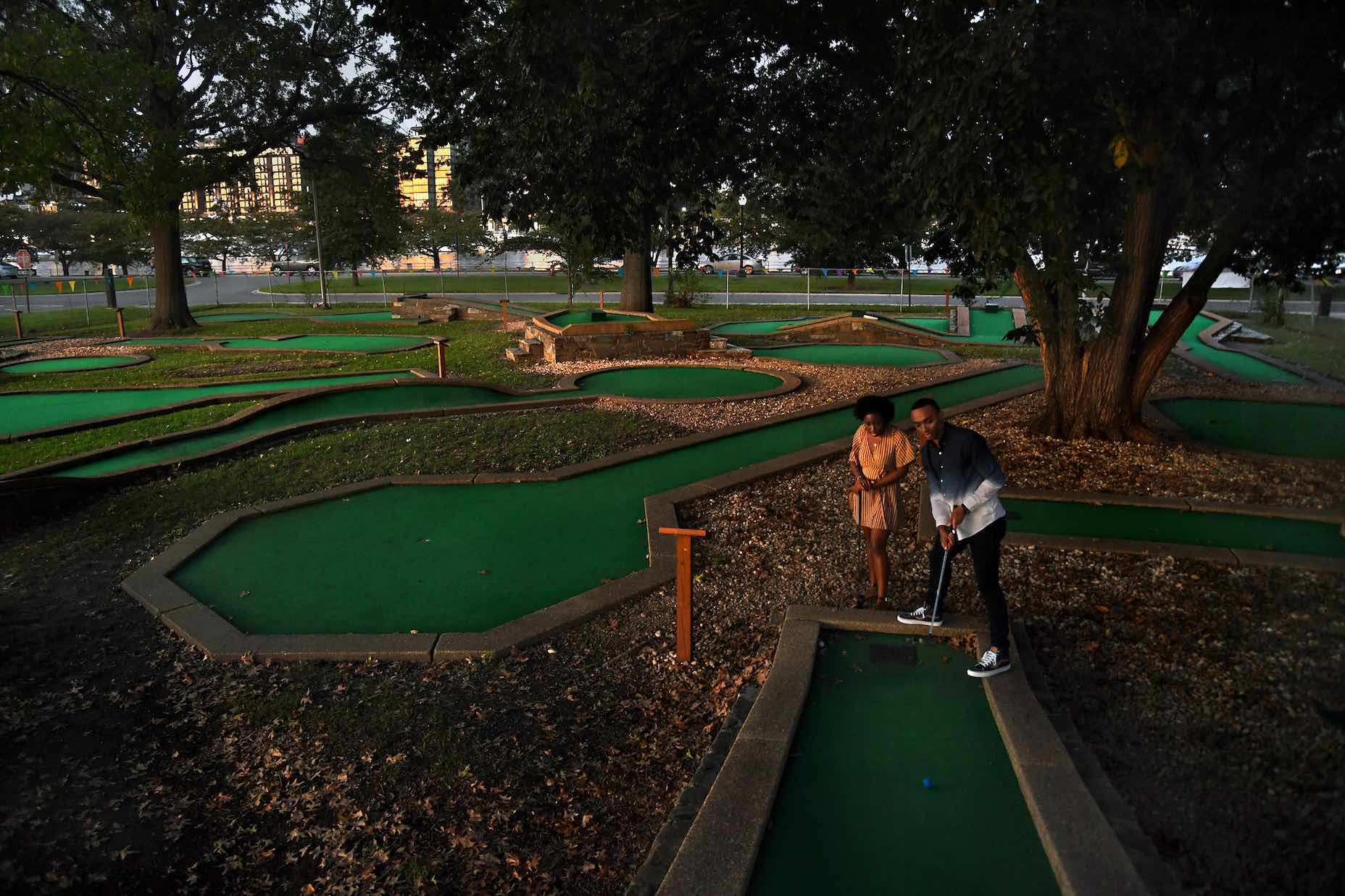 The miniature golf course at East Potomac has been around since 1931.