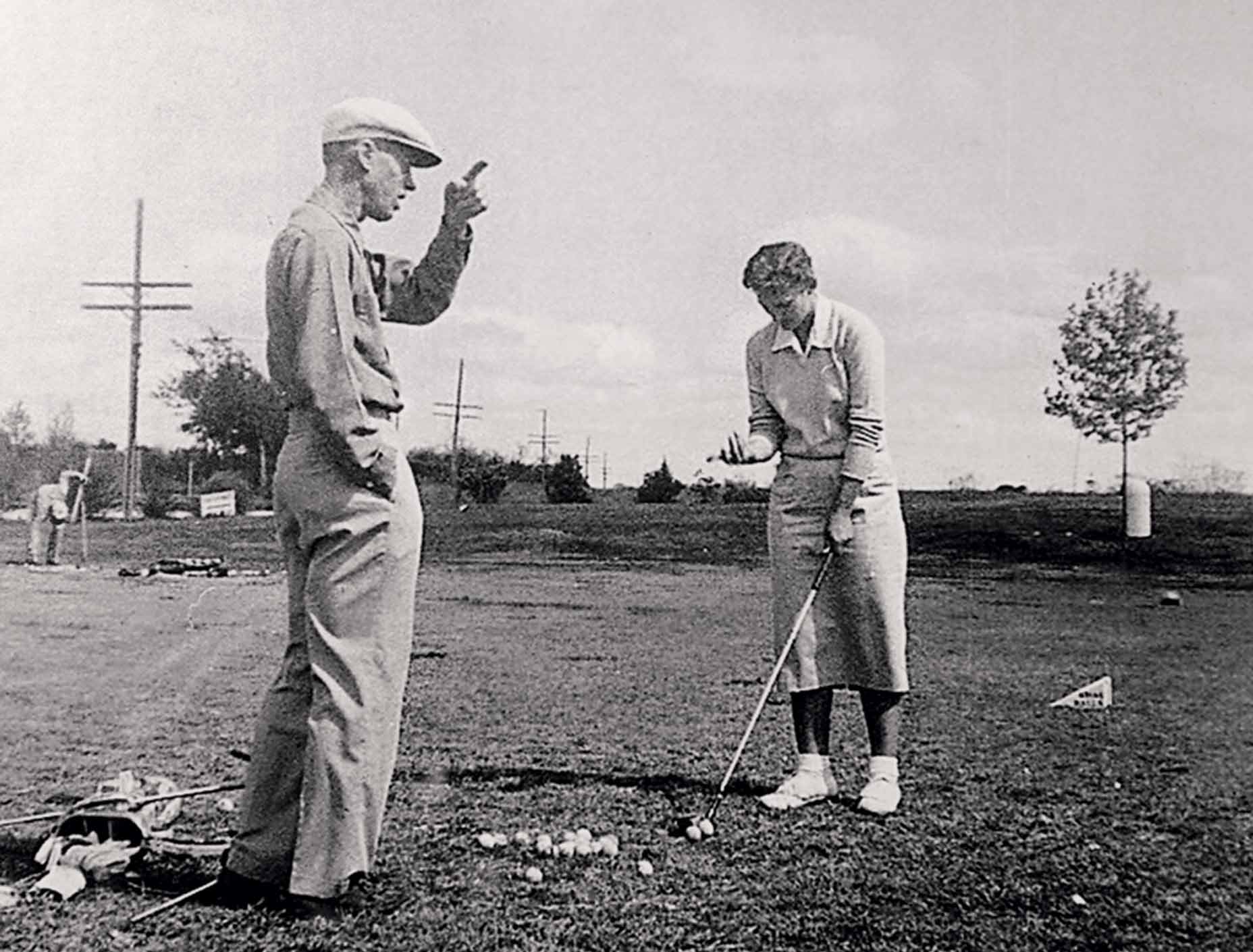 Kathy Whitworth with Harvey Penick, whose winning partnership with Whitworth began in the late 1950s.
