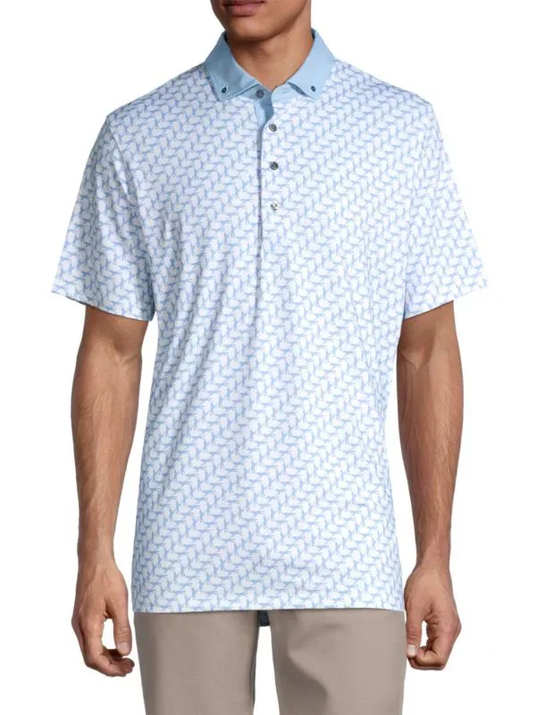 GREYSON Button-Down Logo Polo