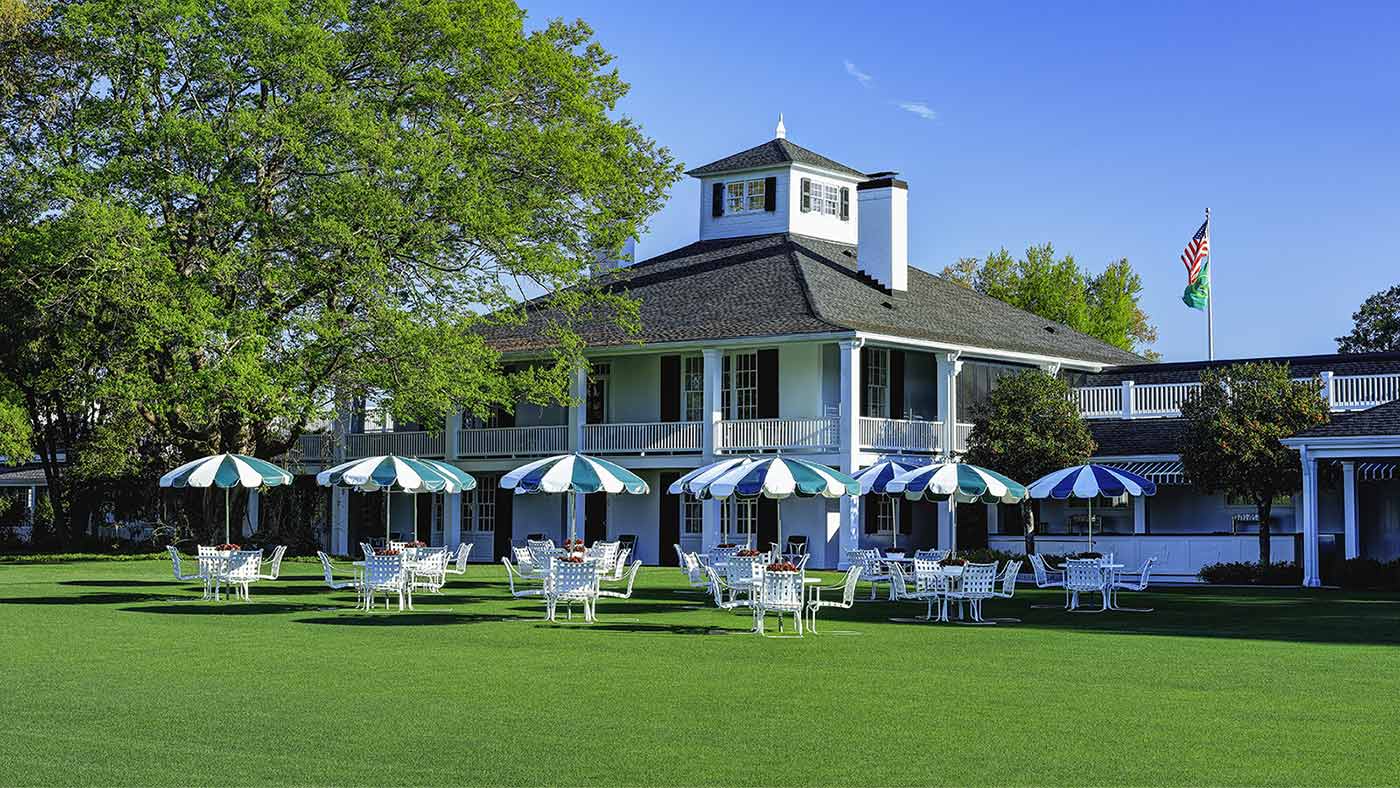 The clubhouse at Augusta National.
