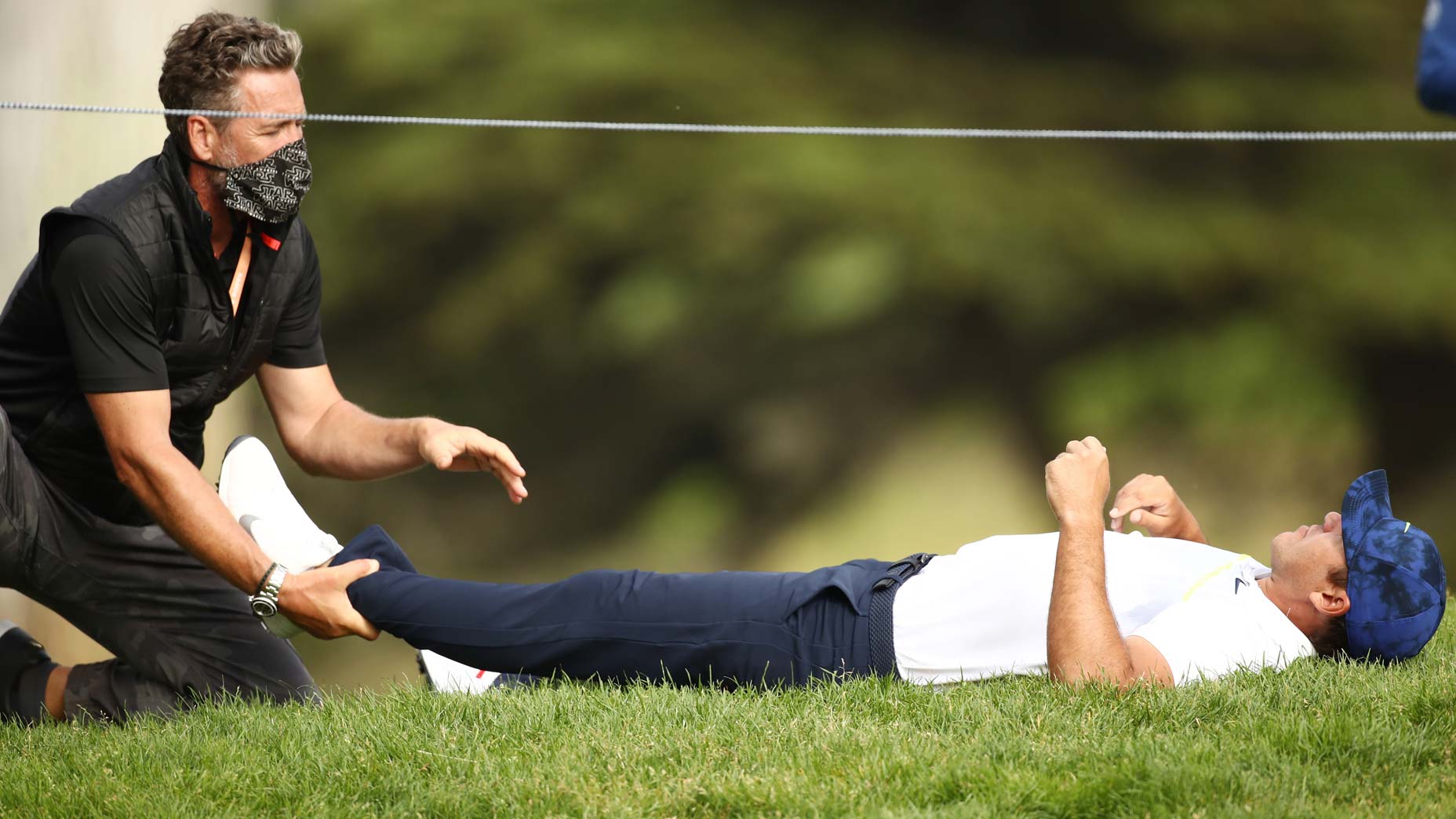 brooks koepka receives treatment