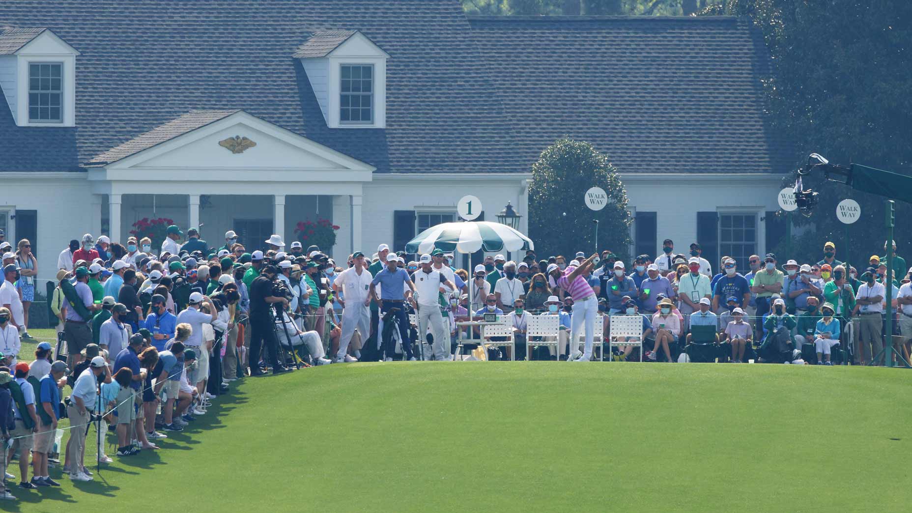 Dustin Johnson at 2021 Masters