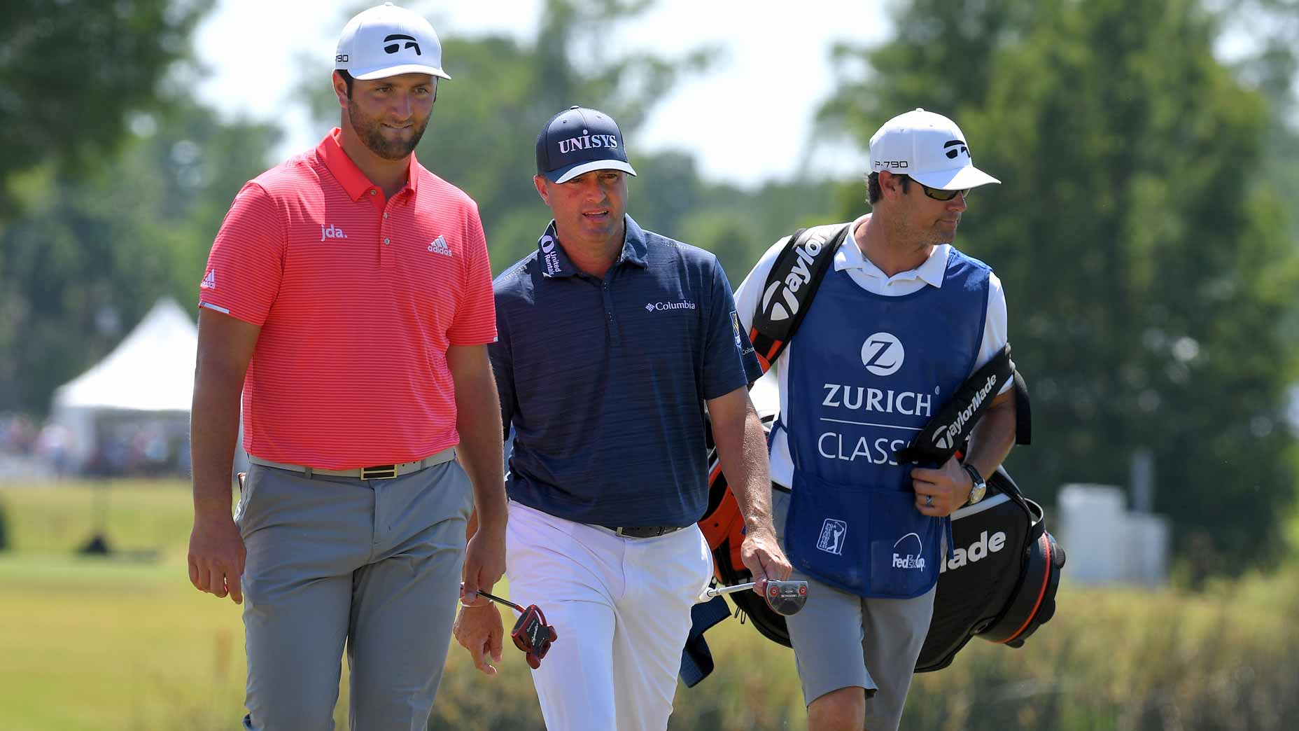 Jon Rahm and Ryan Palmer at 2021 Zurich Classic