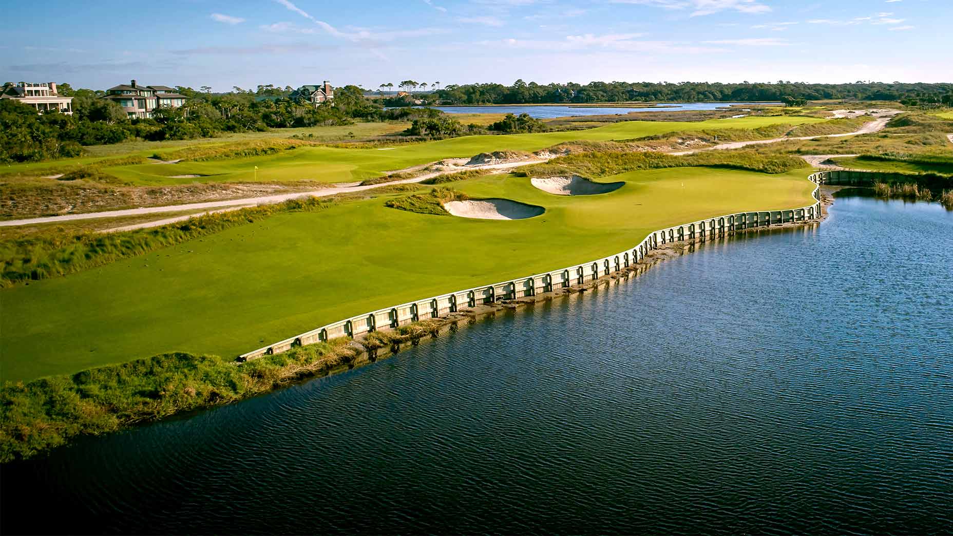 The 17th hole of the Ocean Course at Kiawah Island Golf Resort.