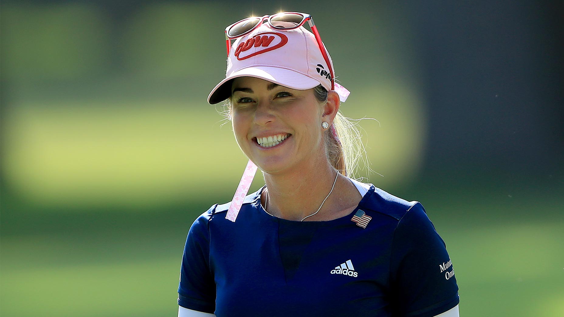 paula creamer smiles camera