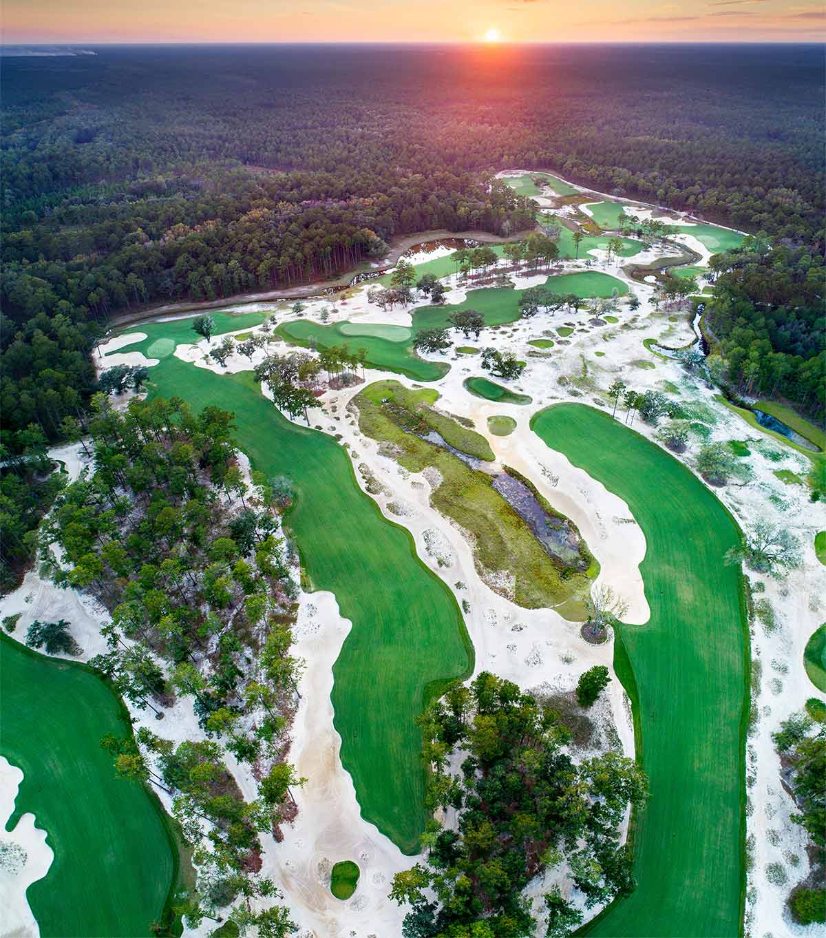The 15th, 16th and 17th holes at Congaree Golf Club.