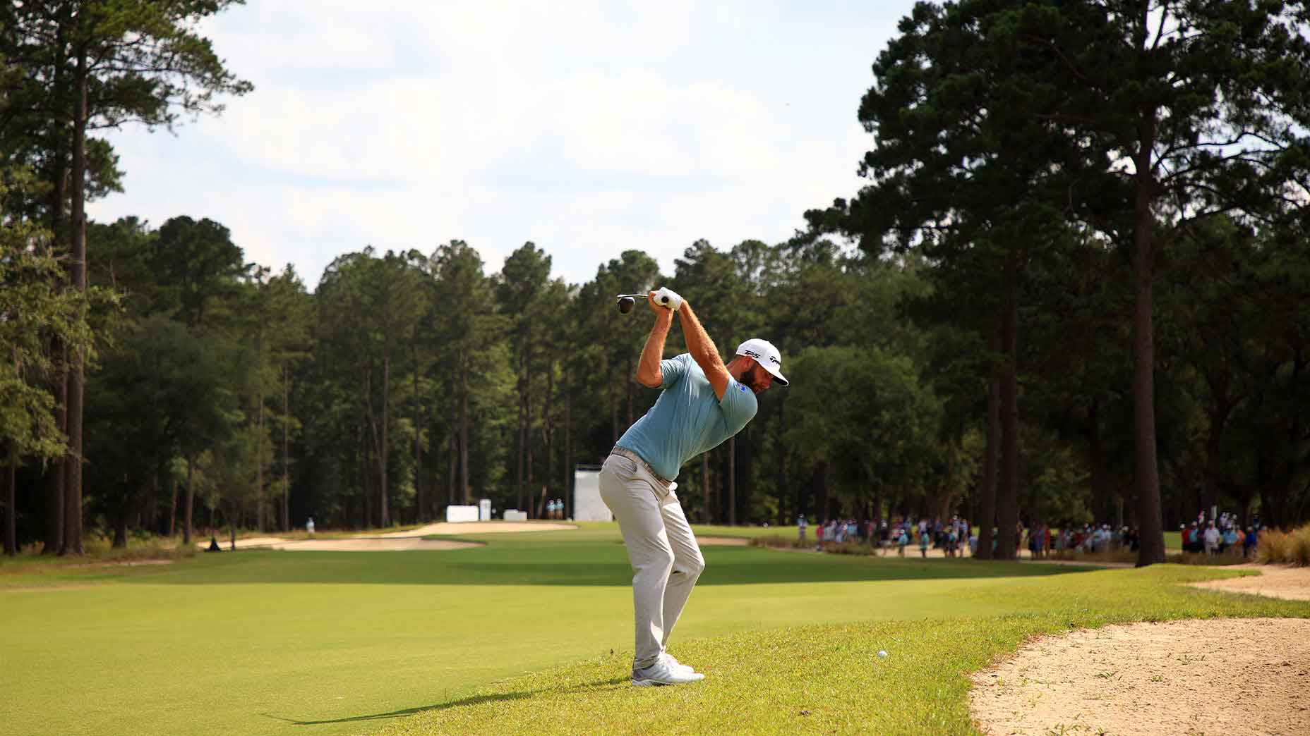 dustin johnson swings driver