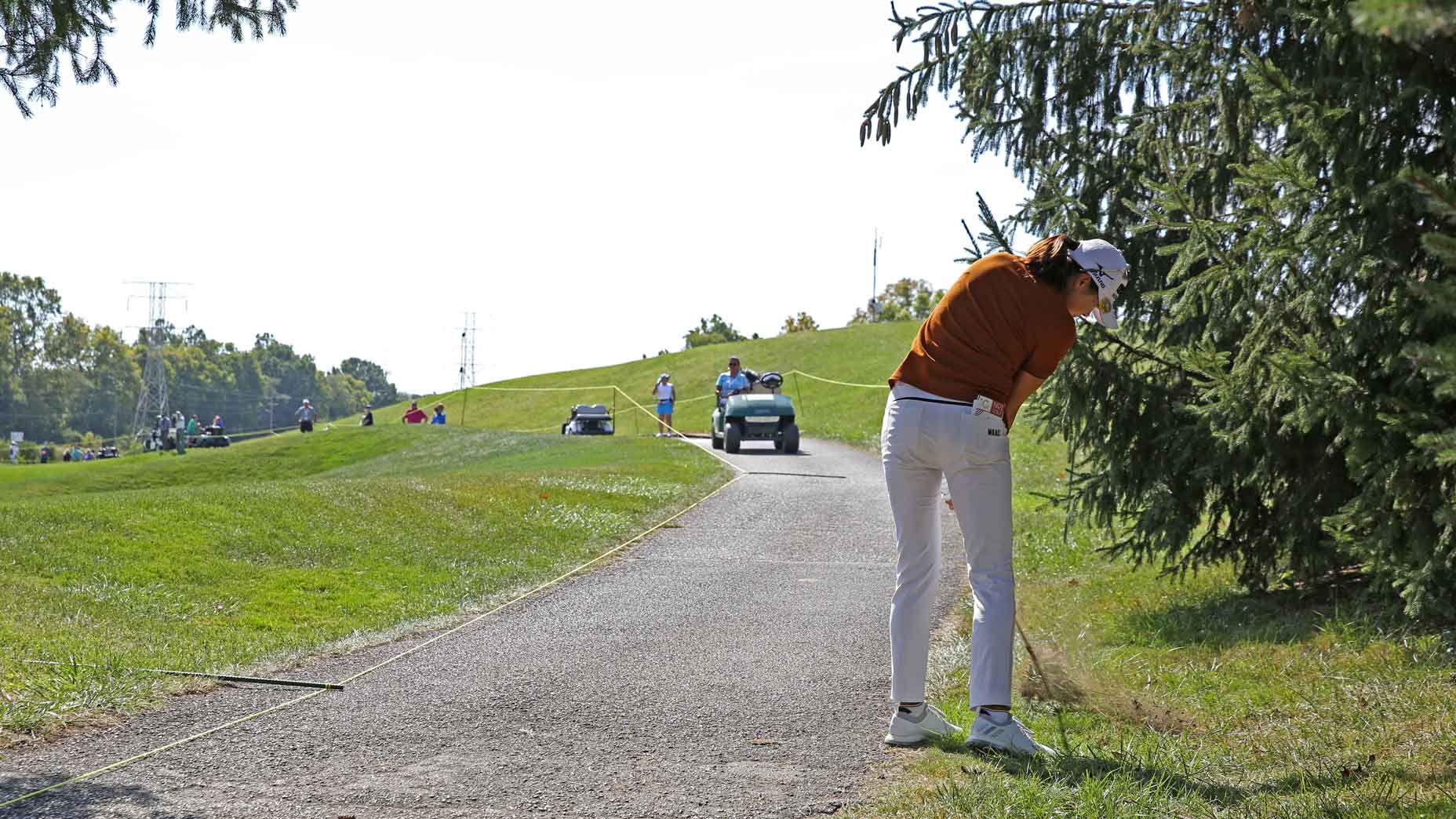 Rules Guy: Are you allowed to stand on the cart path after taking relief from it?