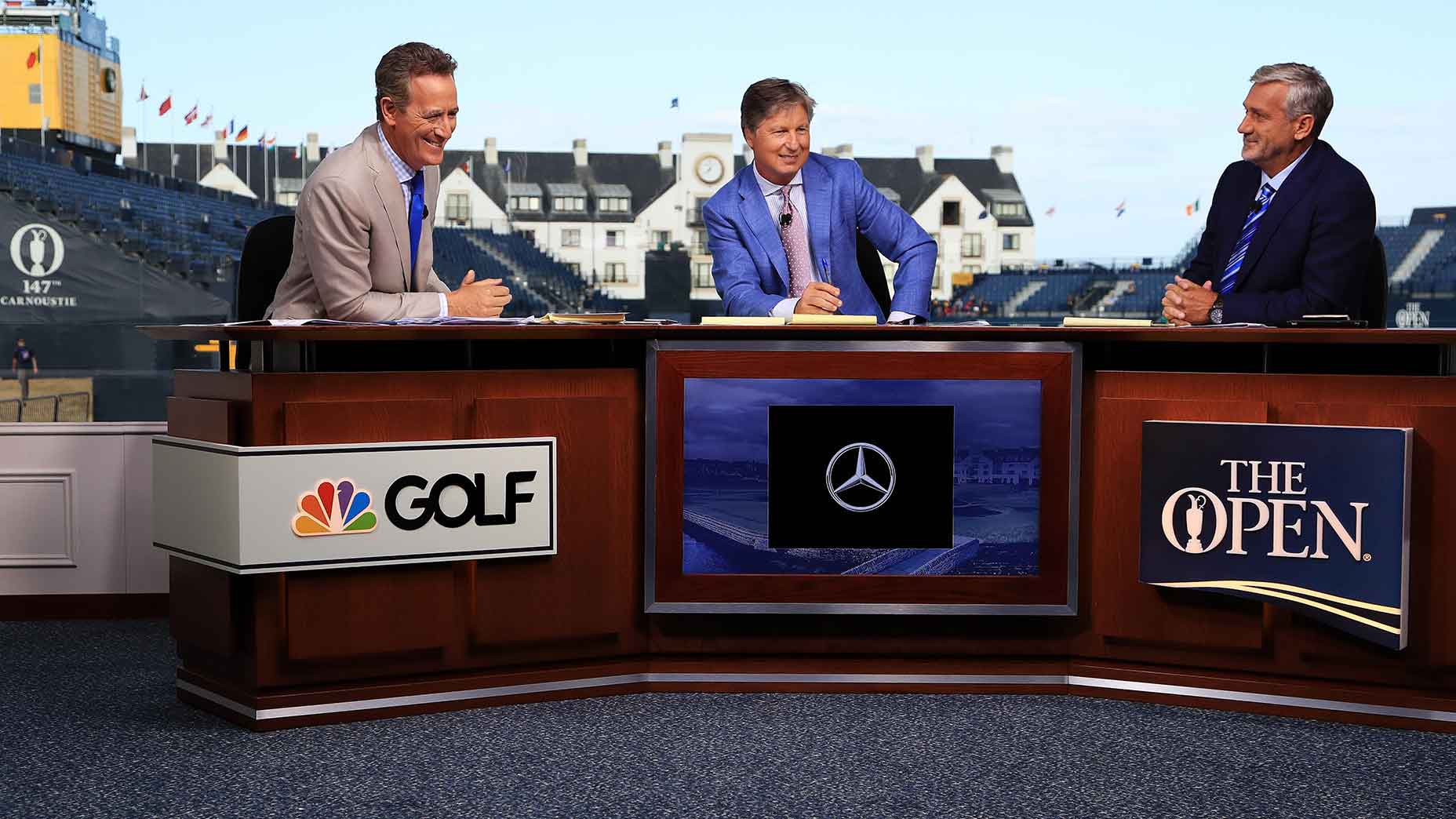 rich lerner brandel chamblee and frank nobilo smile