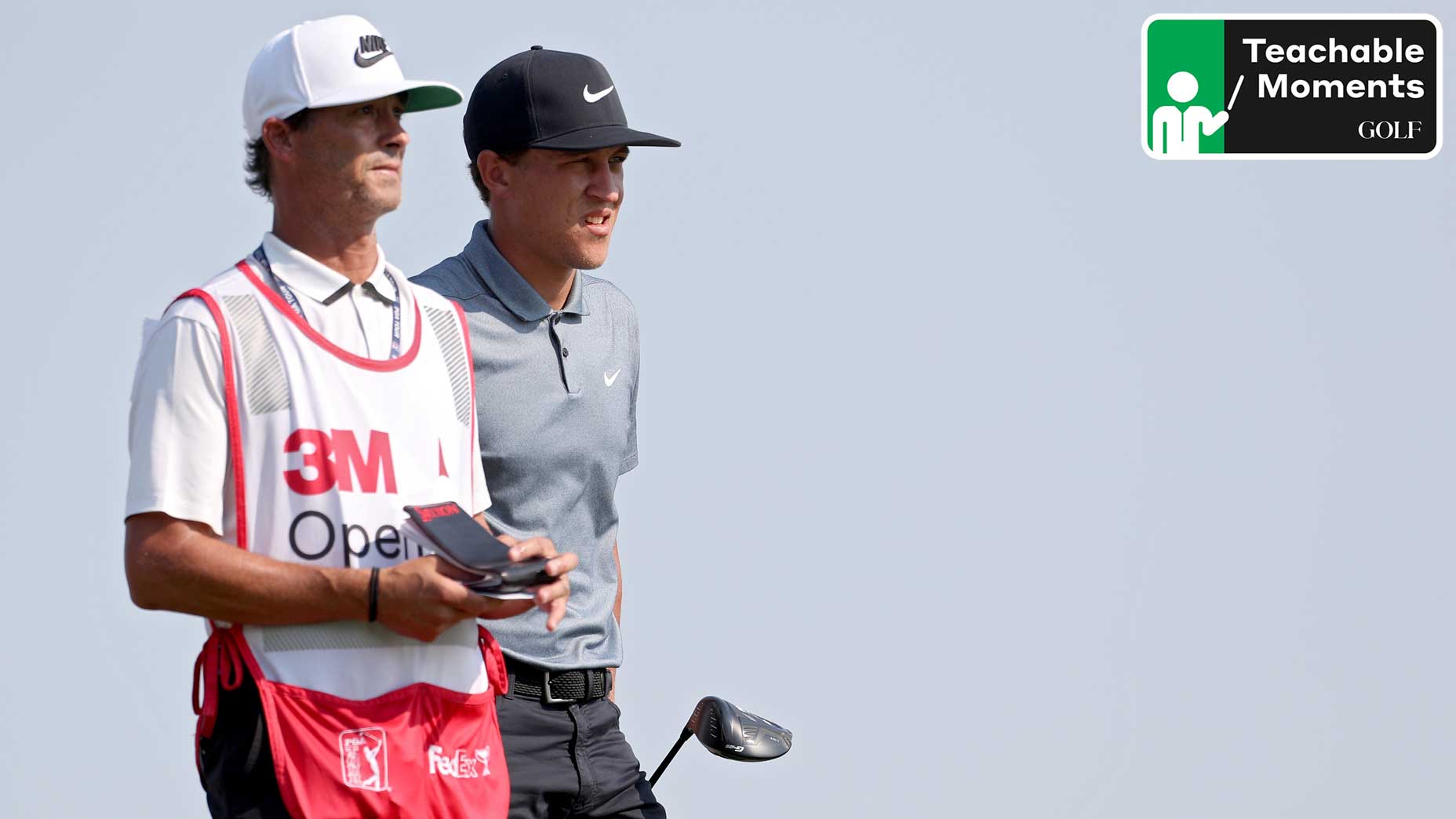 cameron champ with his caddie