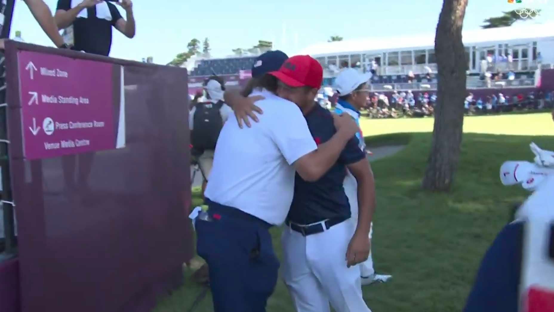 xander schauffele and his father stefan