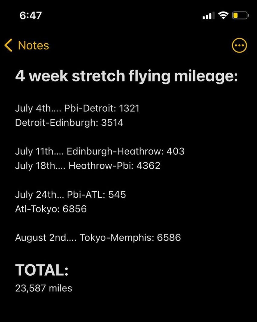 justin thomas flights