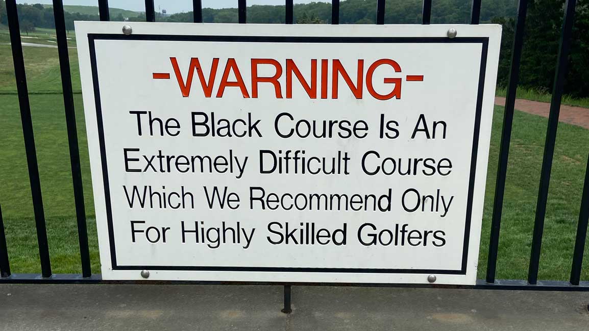 bethpage warning sign