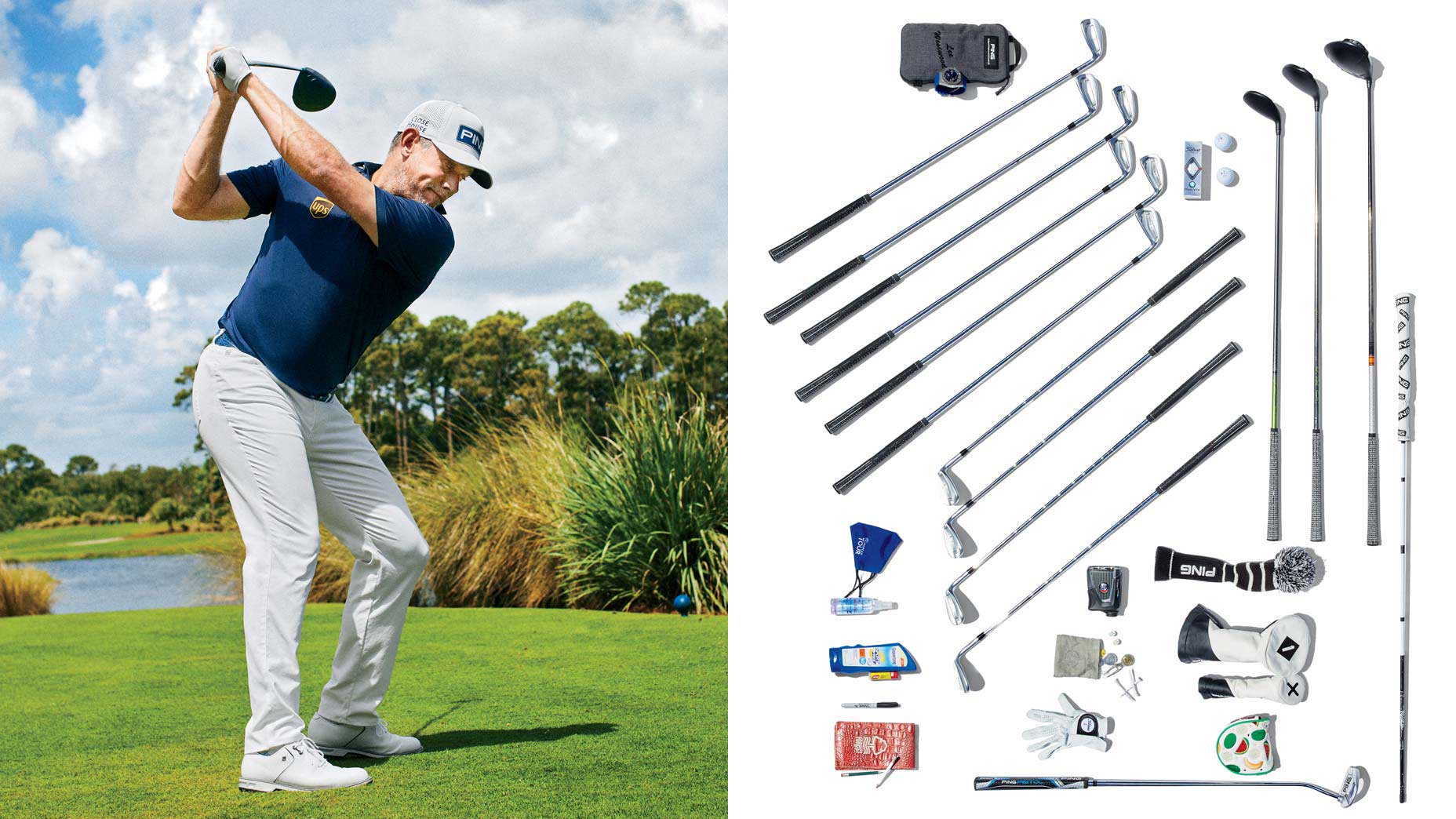 Lee Westwood and his golf gear