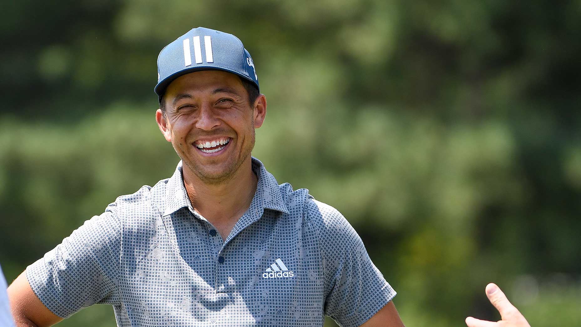 Xander Schauffele smiles.