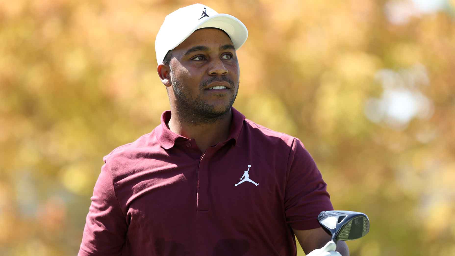 Portrait of Harold Varner III with club