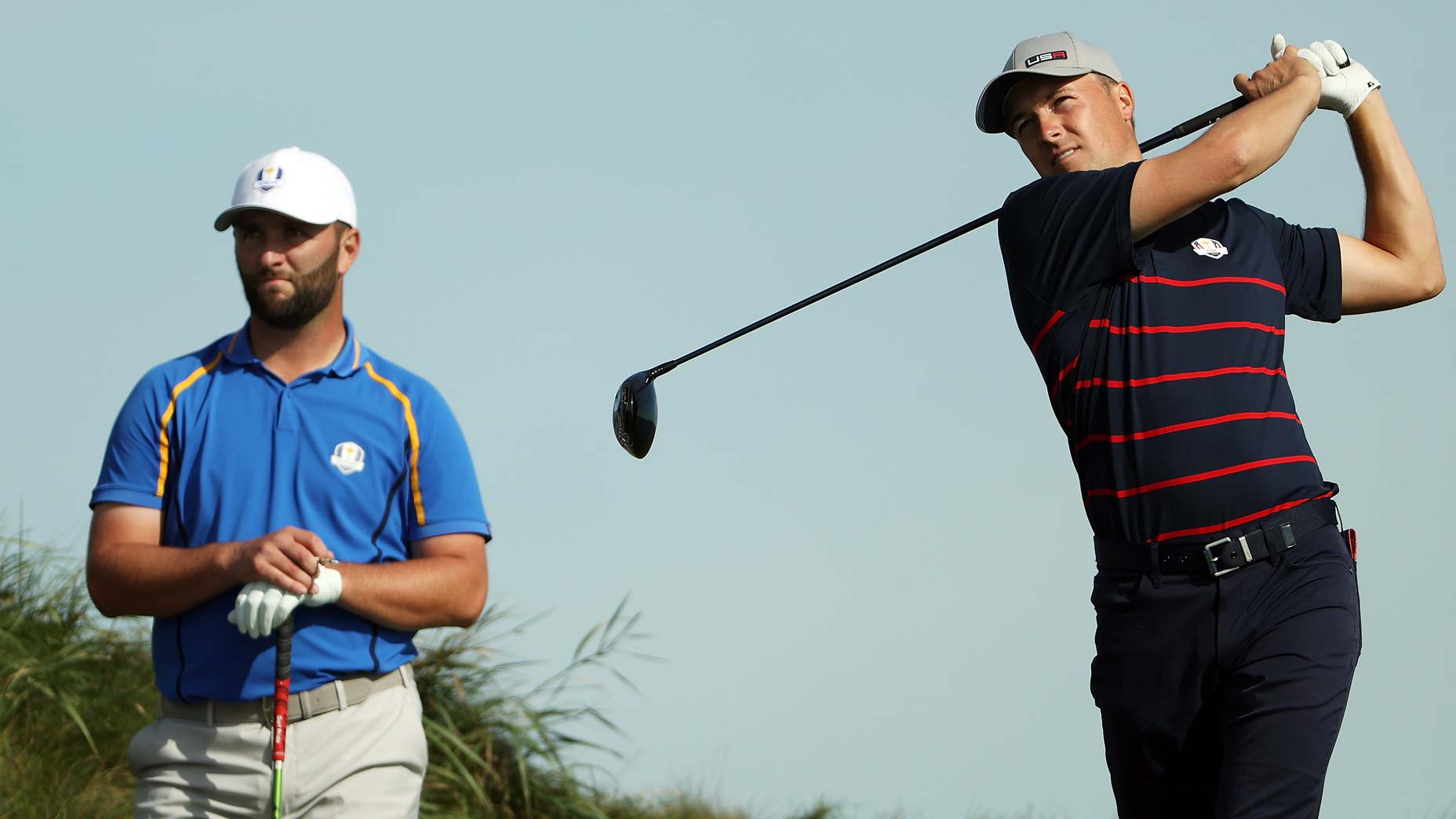 Jordan Spieth and Jon Rahm at 2021 Ryder Cup