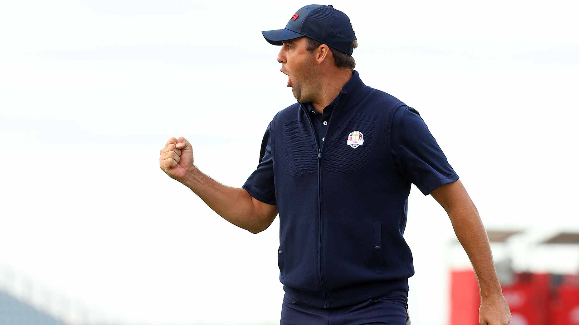 scottie scheffler fist pump