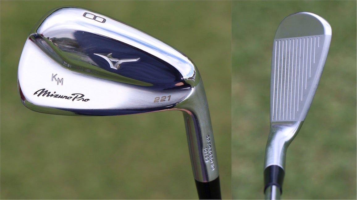 A photo of Keith Mitchell's Mizuno Pro 221 8-iron