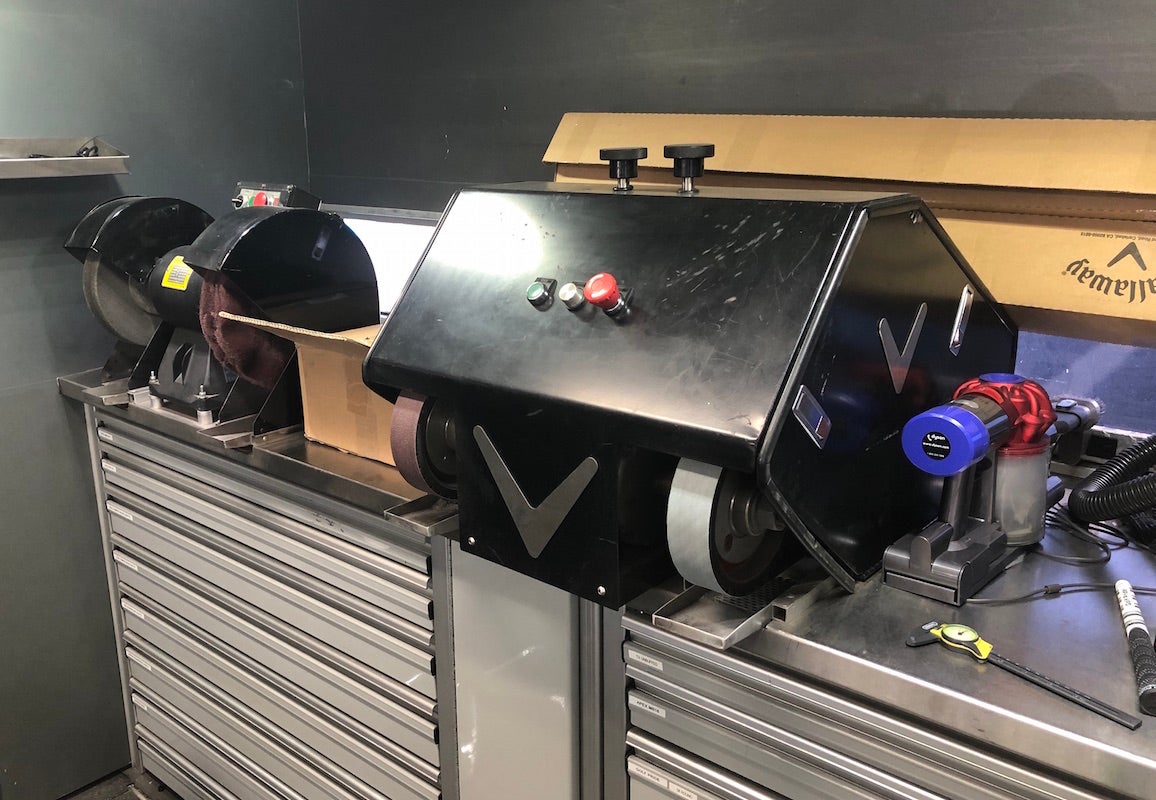 Machinery on the Callaway tour equipment truck.