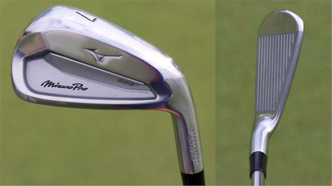 Rory Sabbatini's Mizuno Pro 223 irons at the Shriners Open in Las Vegas.