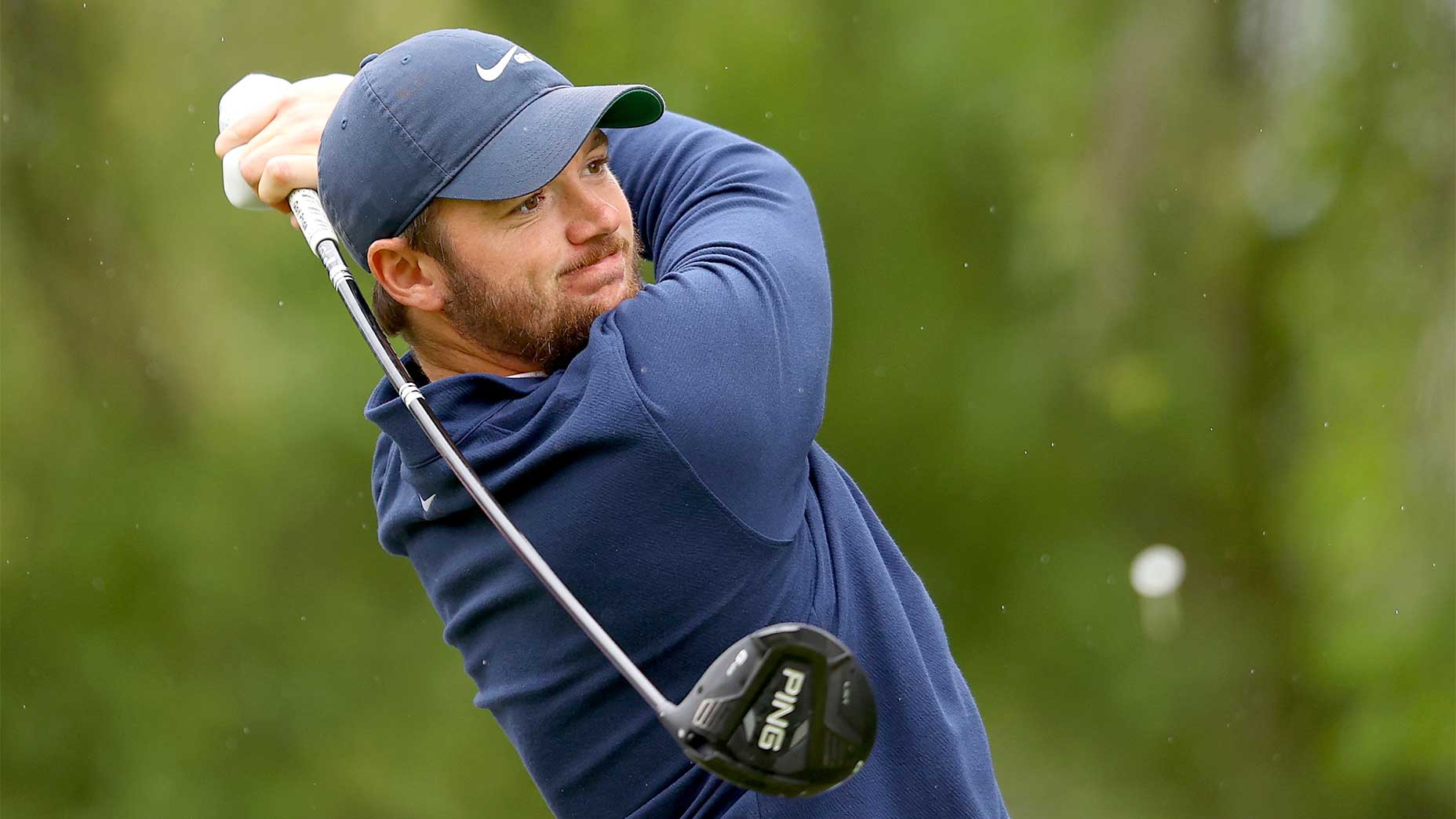 Sam Horsfield tess off in an event.