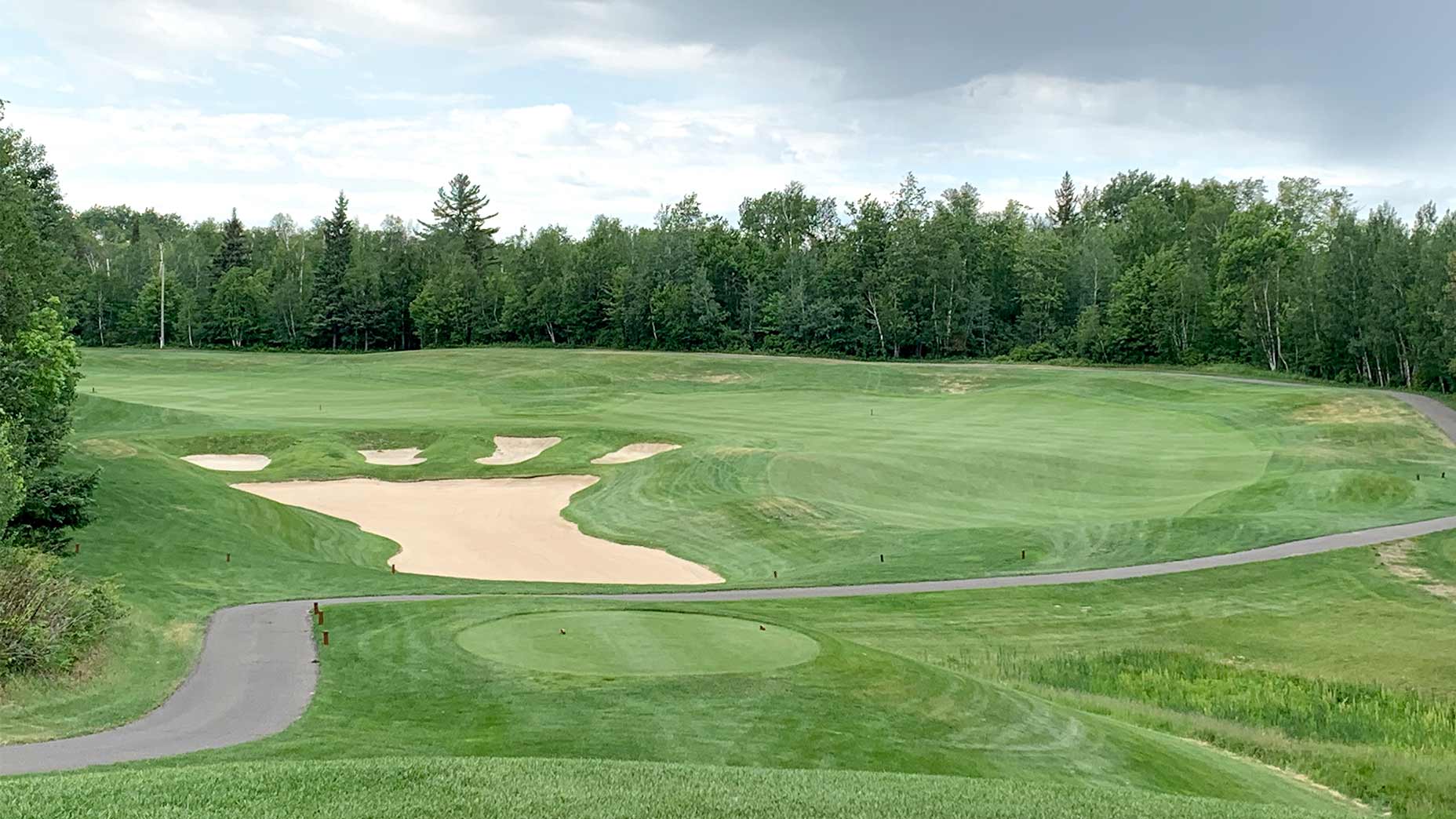 The giant's foot bunker at giants ridge.