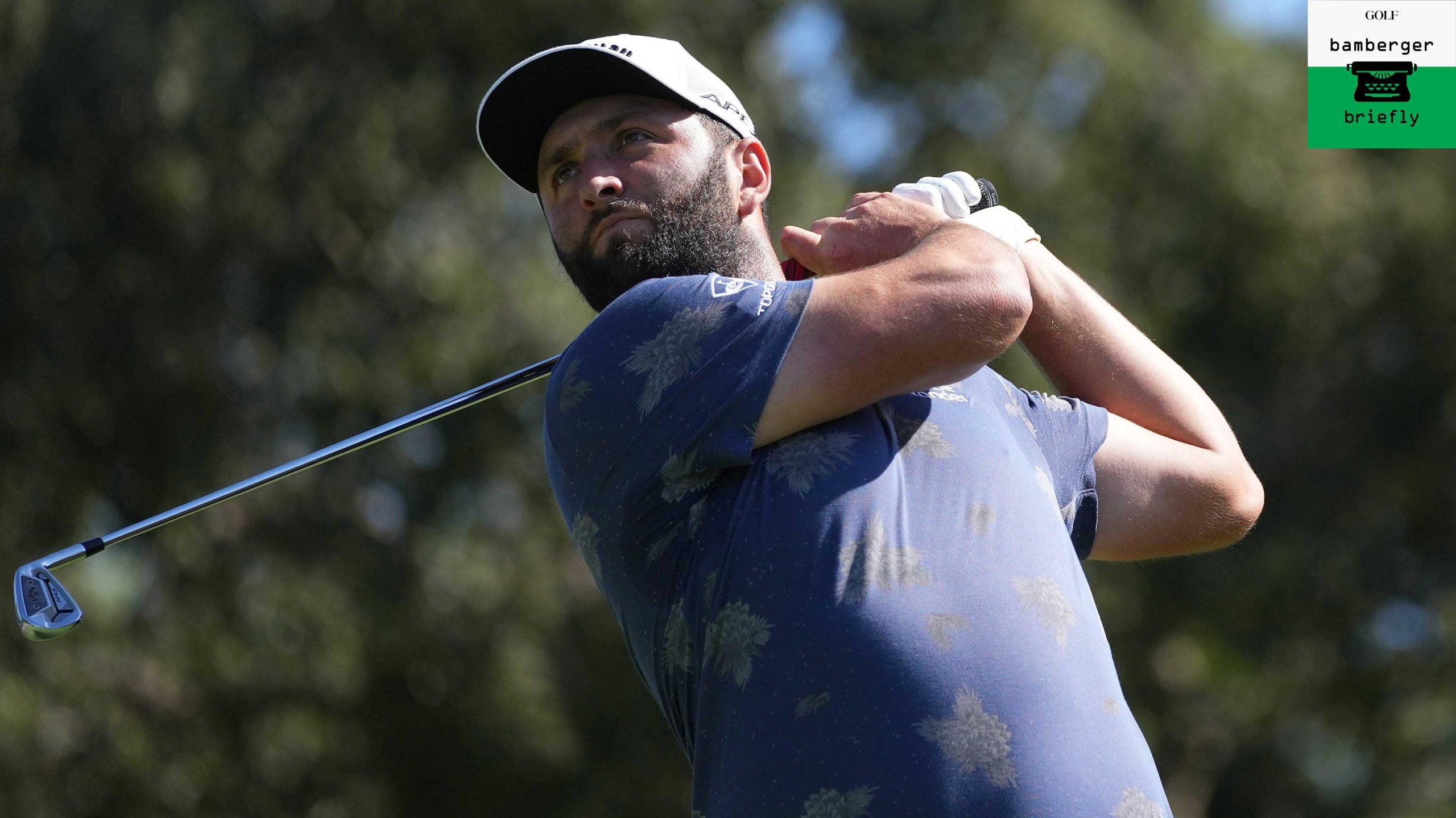 Jon Rahm of Spain on the second hole during the second round of The Estrella Damm N.A. Andalucia Masters at Real Club Valderrama