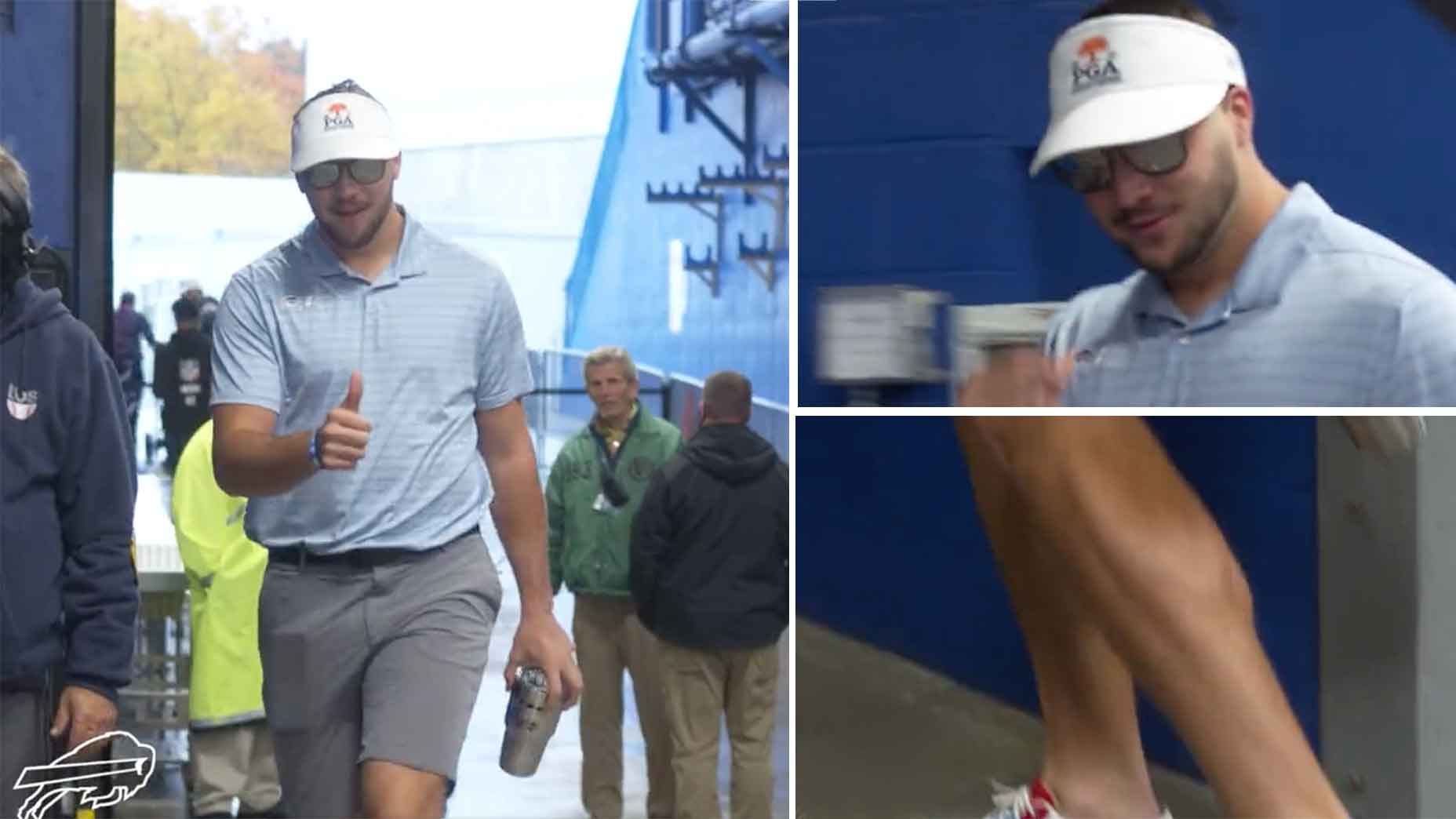 josh allen dresses up like phil mickelson