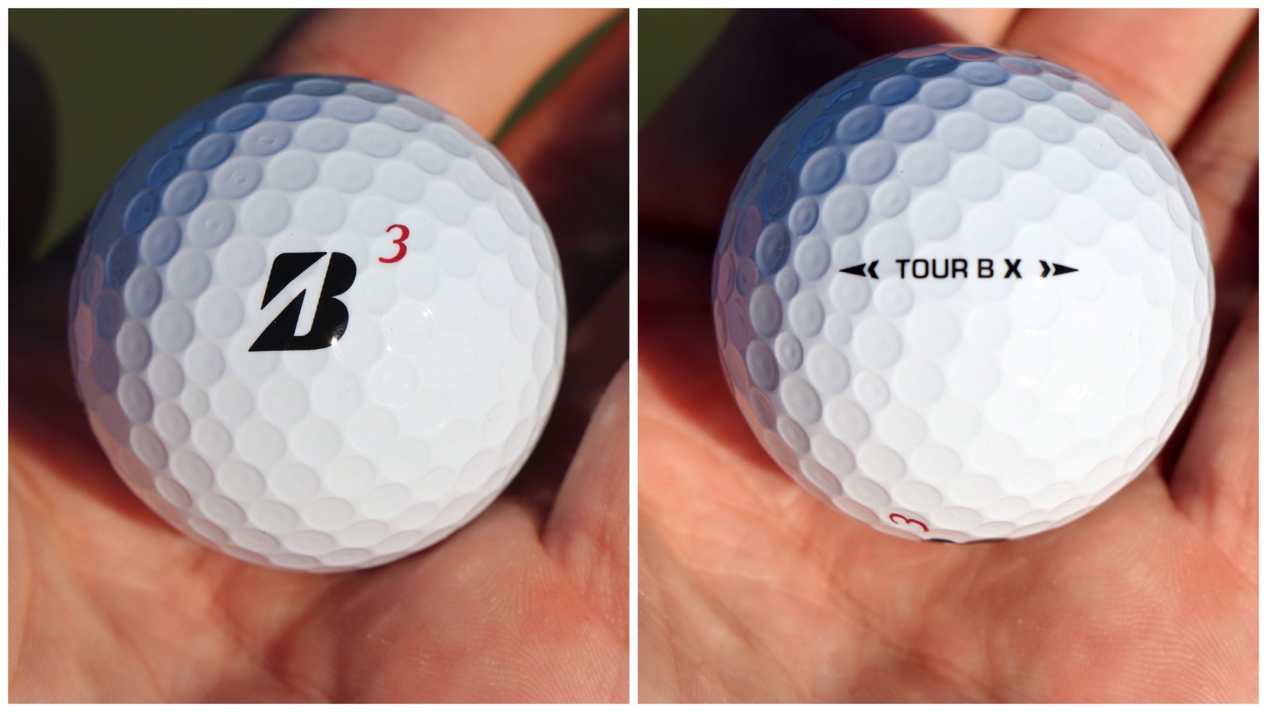 Matt Kuchar's Bridgestone Tour B X prototype golf ball for 2022.