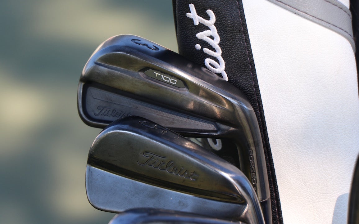 Titleist black T100 irons 2021.