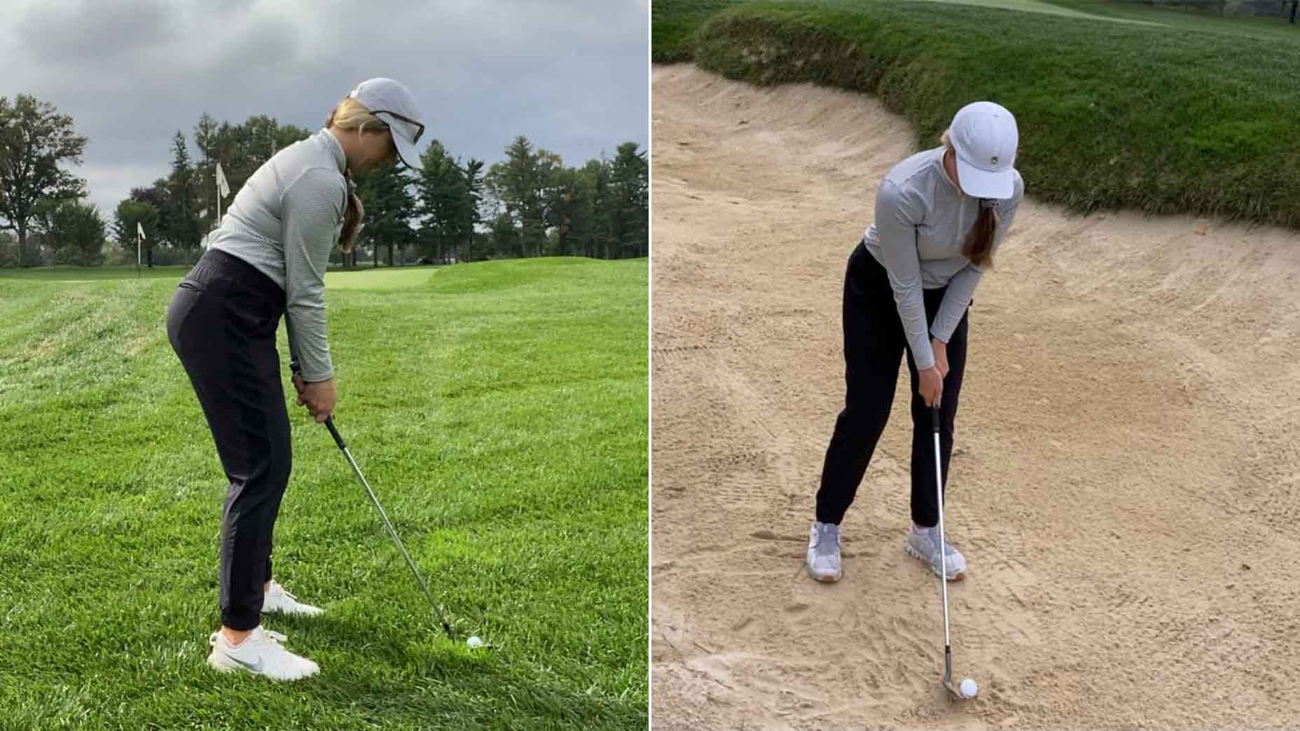 How to teach yourself to take a divot