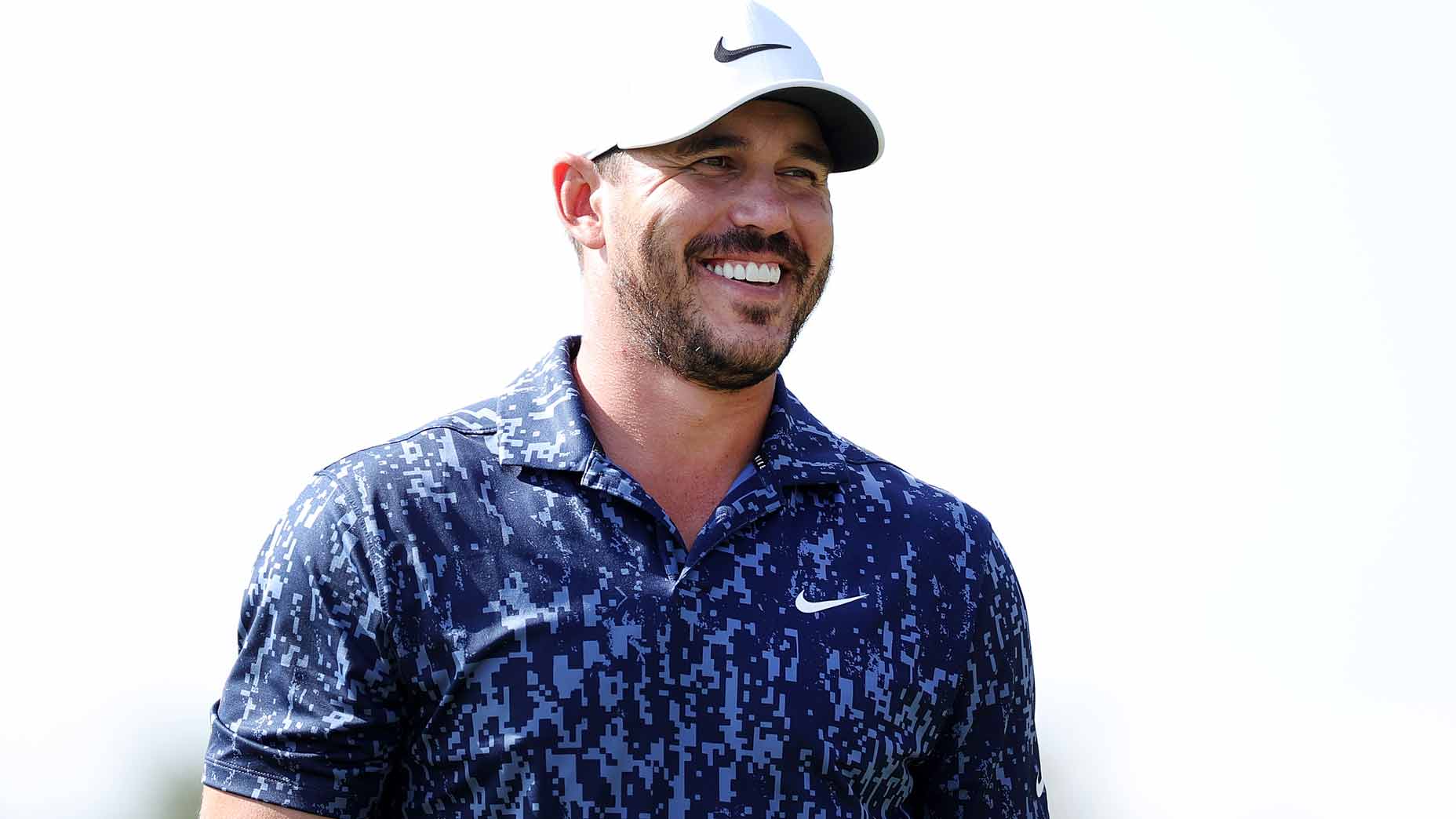 Brooks Koepka smiles during the 2021 Houston Open