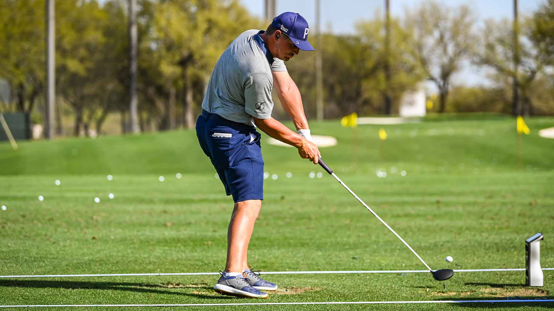 bryson dechambeau swings driver range