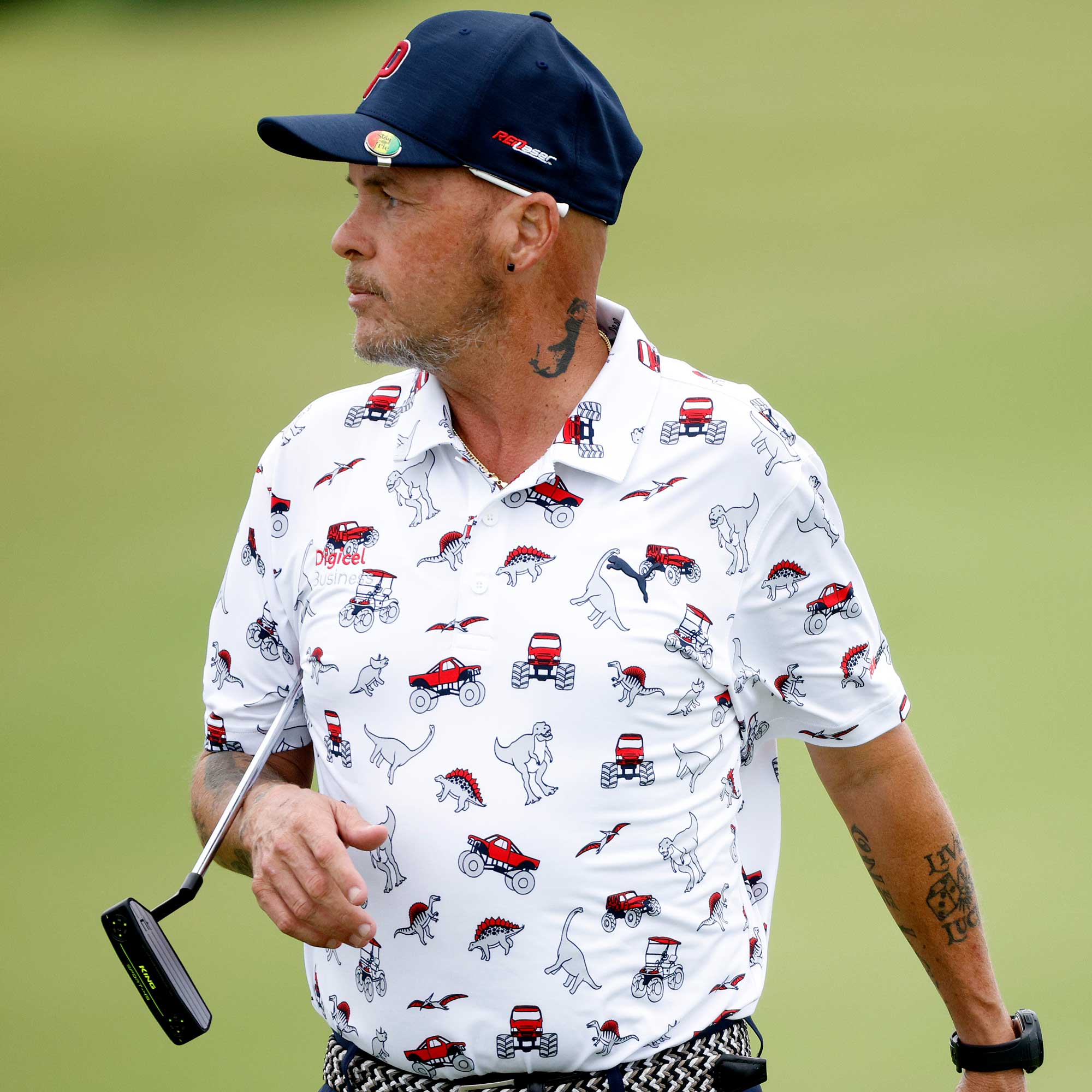Brian Morris of Bermuda walks to the 15th green during the second round of the Butterfield Bermuda Championship at Port Royal Golf Course on October 29, 2021 in Southampton, Bermuda.