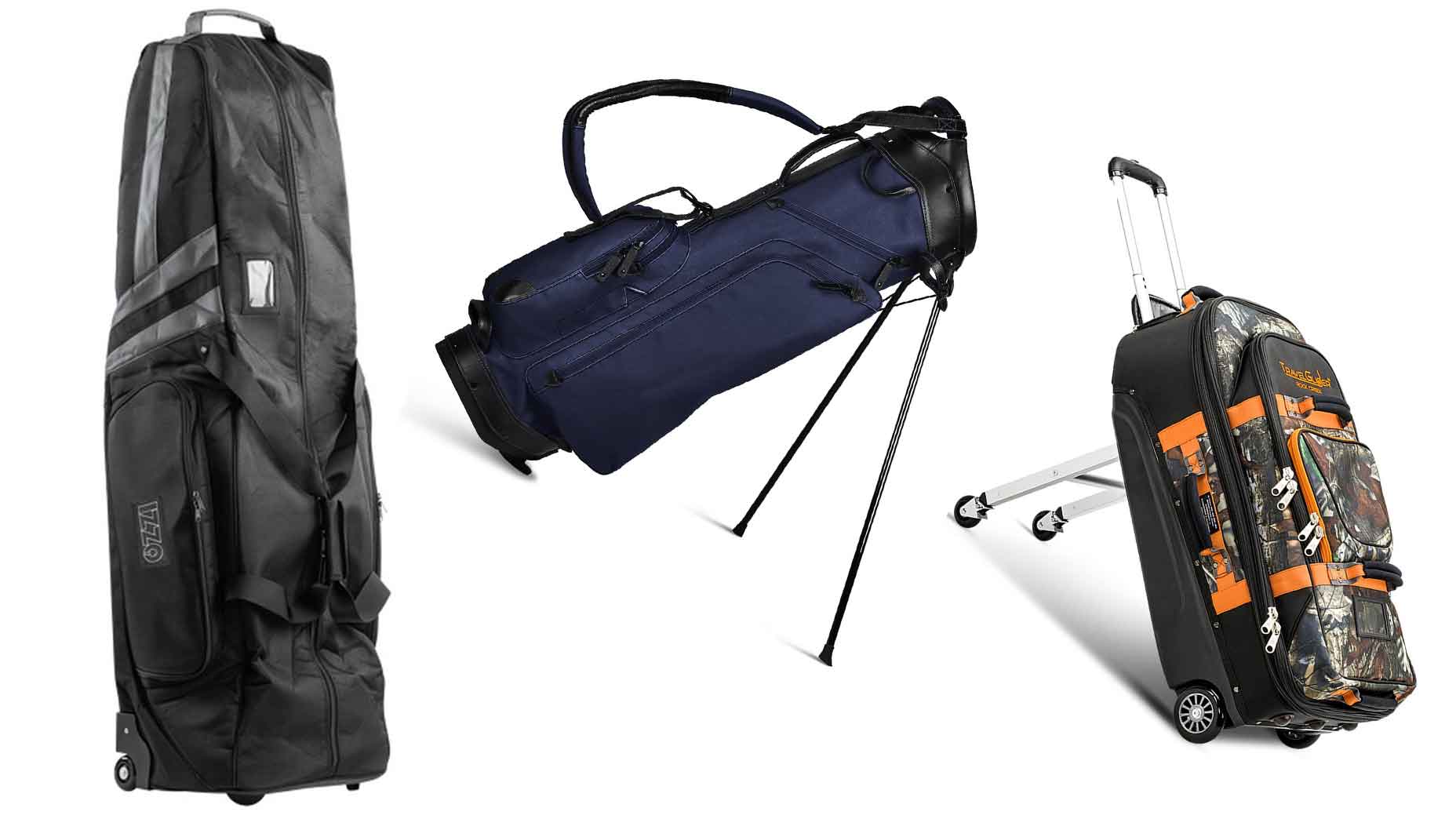 three golf bags