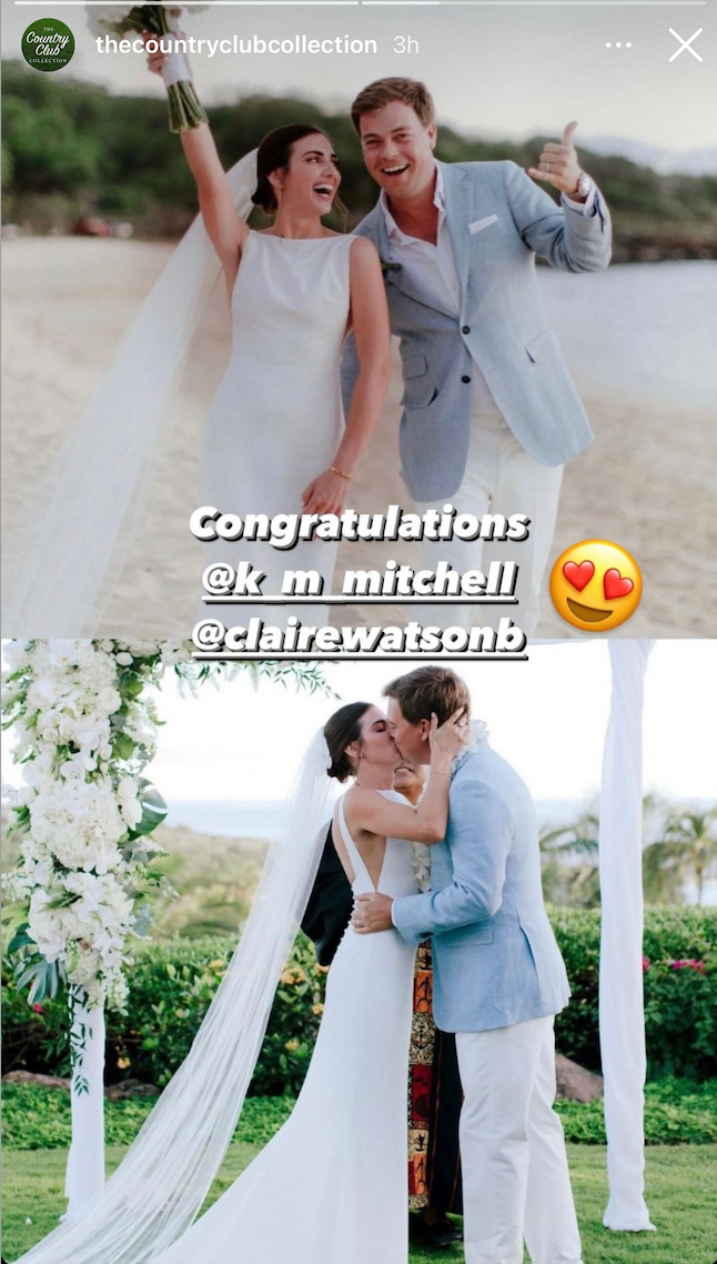 Keith Mitchell's Hawaii wedding