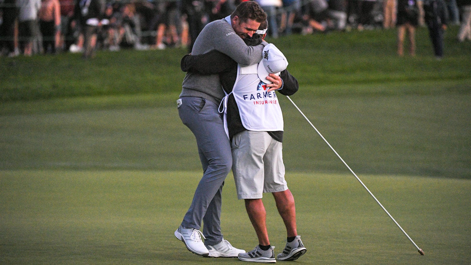 luke list hugging caddie at farmers