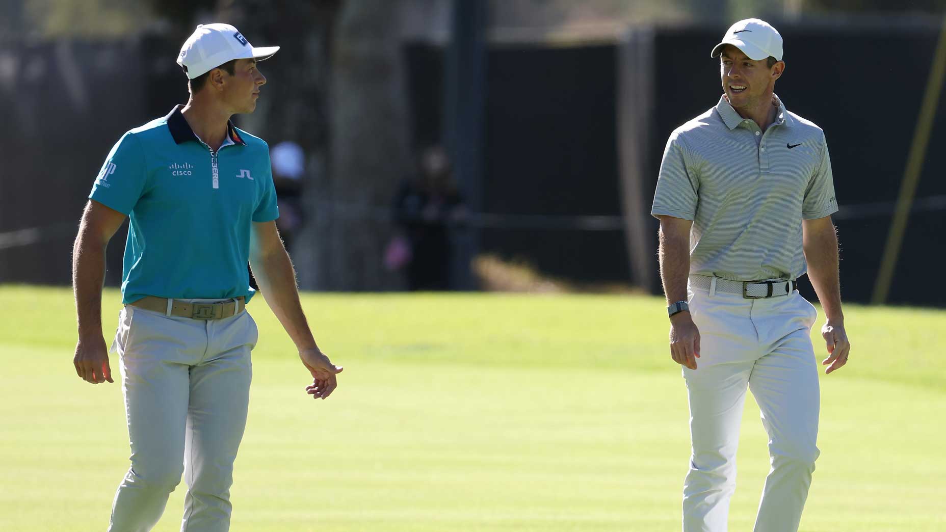 Viktor Hovland and Rory McIlroy