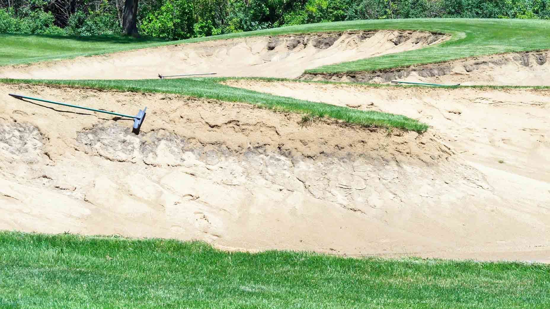 Damaged bunker