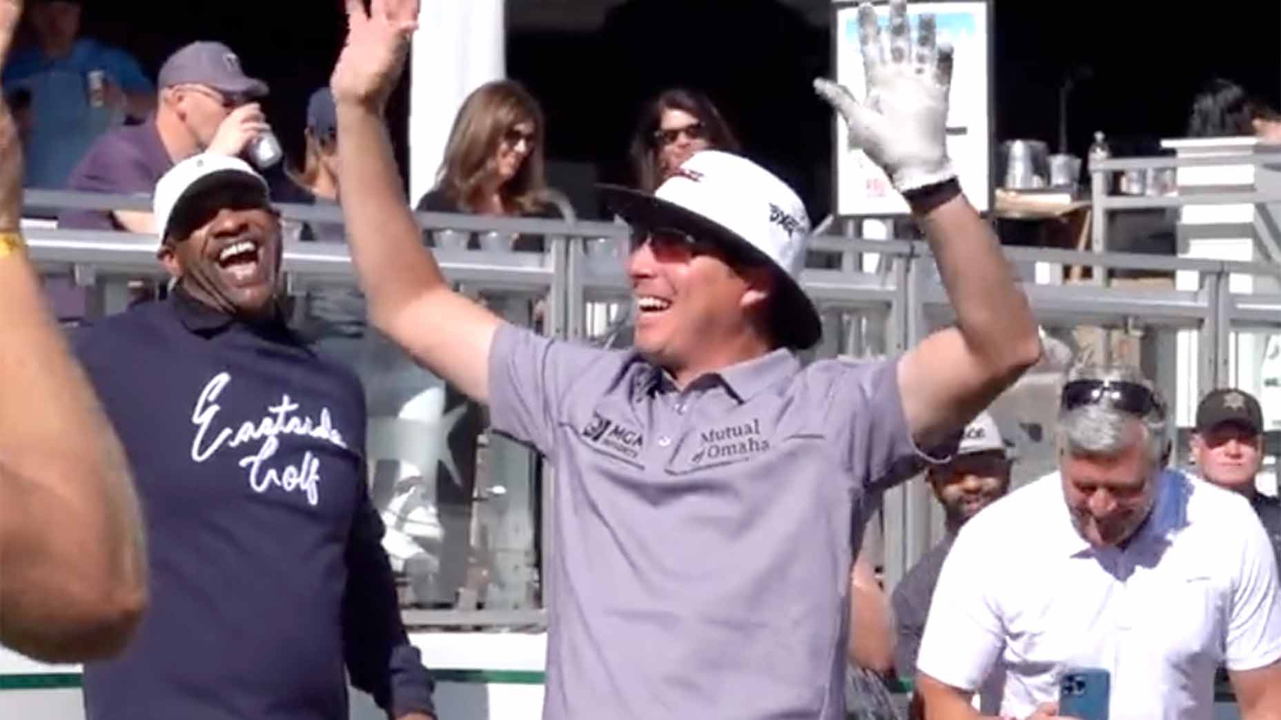 Joel dahmen celebrates