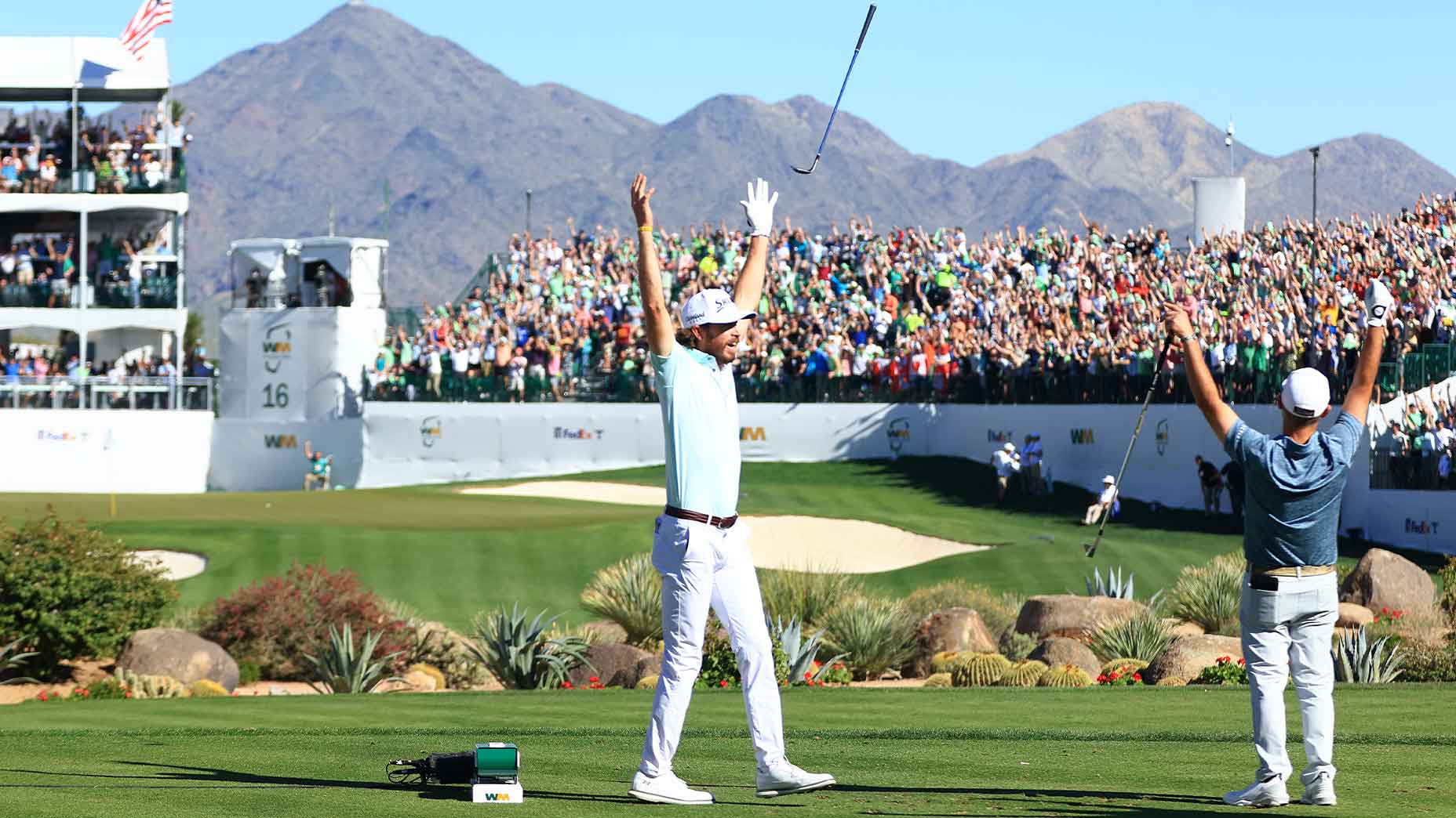 sam ryder celebrates ace WMPO