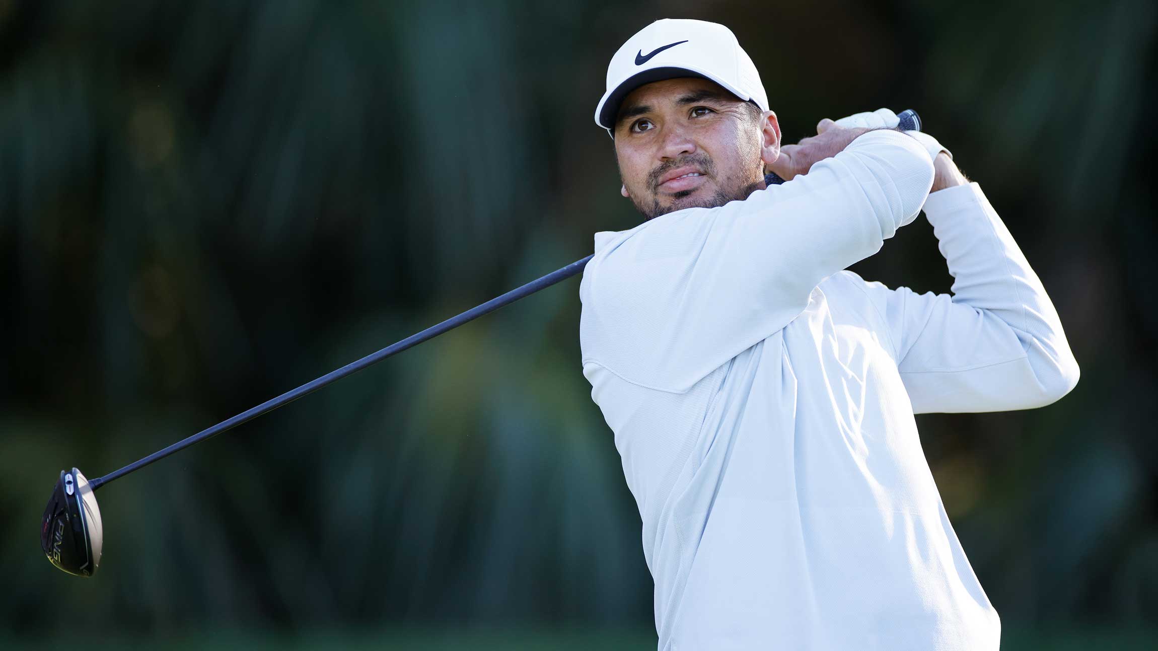 Jason Day of Australia looks on from the putting green during the Tampa General Hospital Championship Pro-Am prior to the Valspar Championship on the Copperhead Course at Innisbrook Resort and Golf Club
