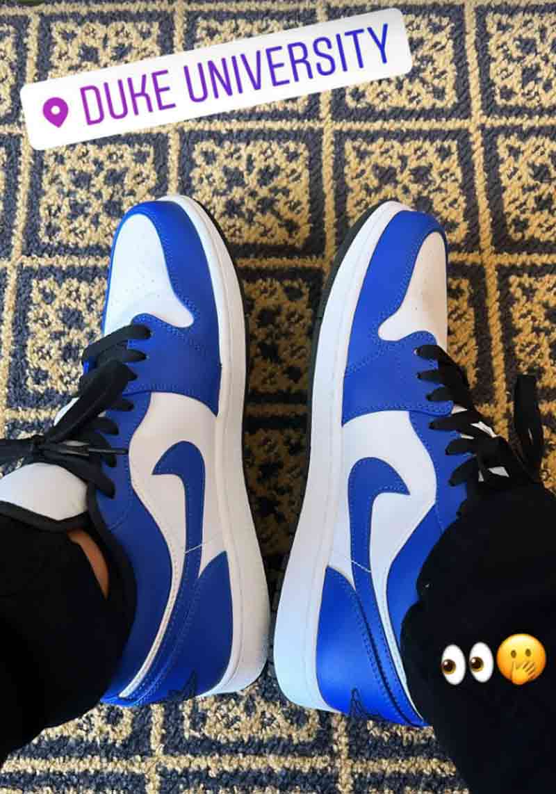 JT's sneakers