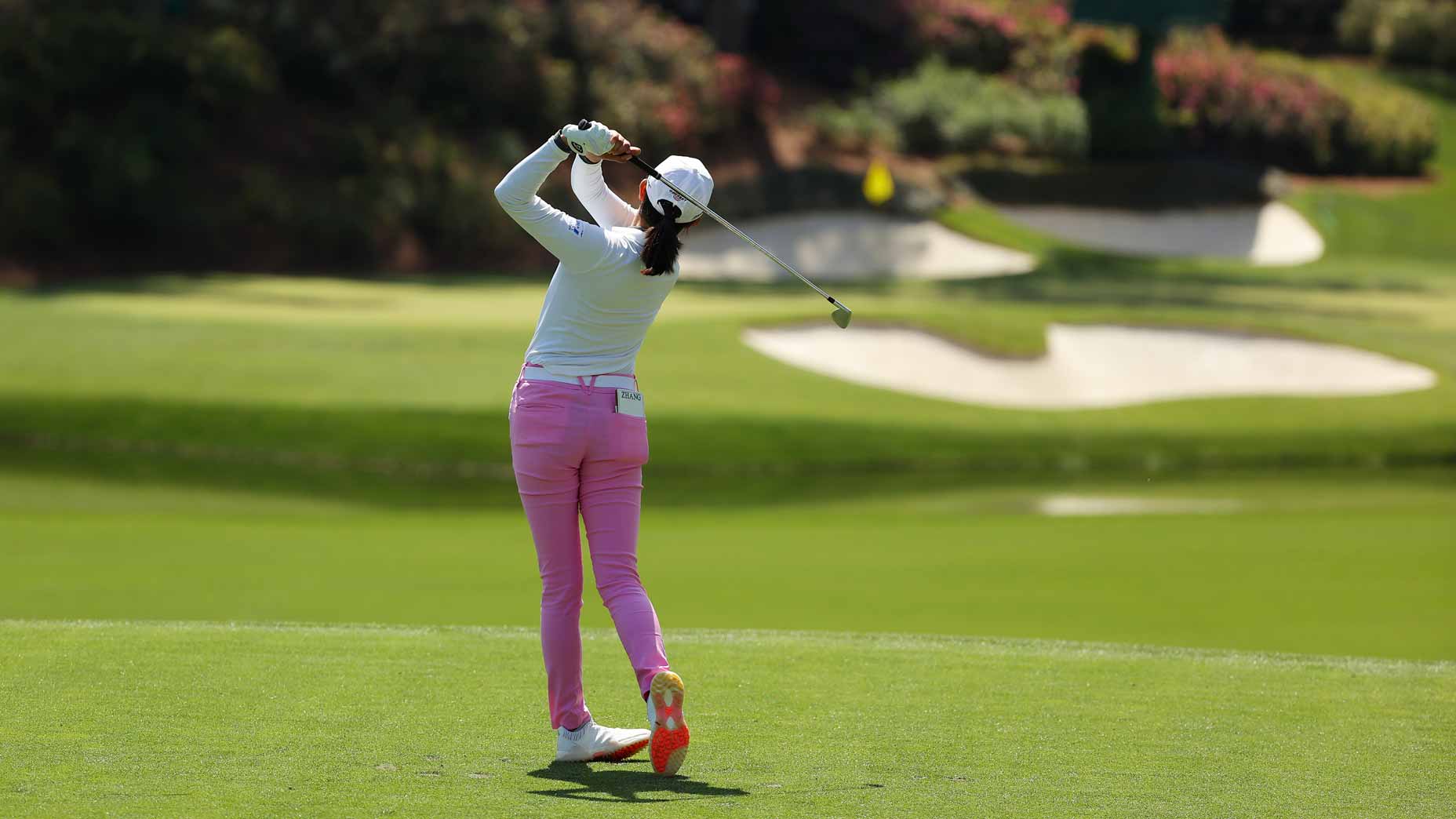 rose zhang hits shot